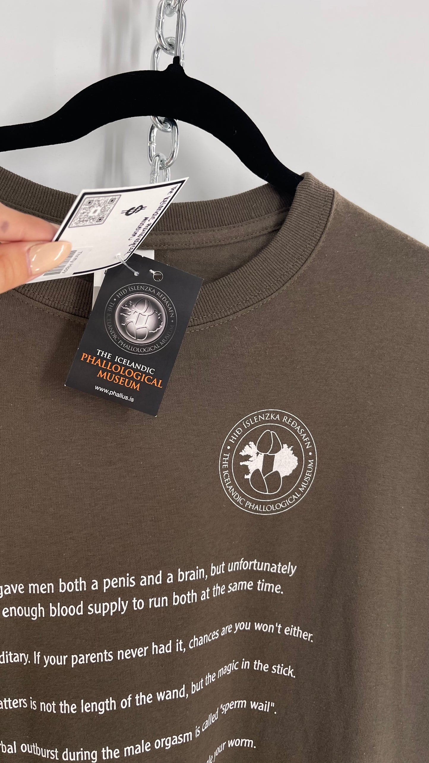 Vintage Icelandic Penis Museum T Shirt with Tags (Large)