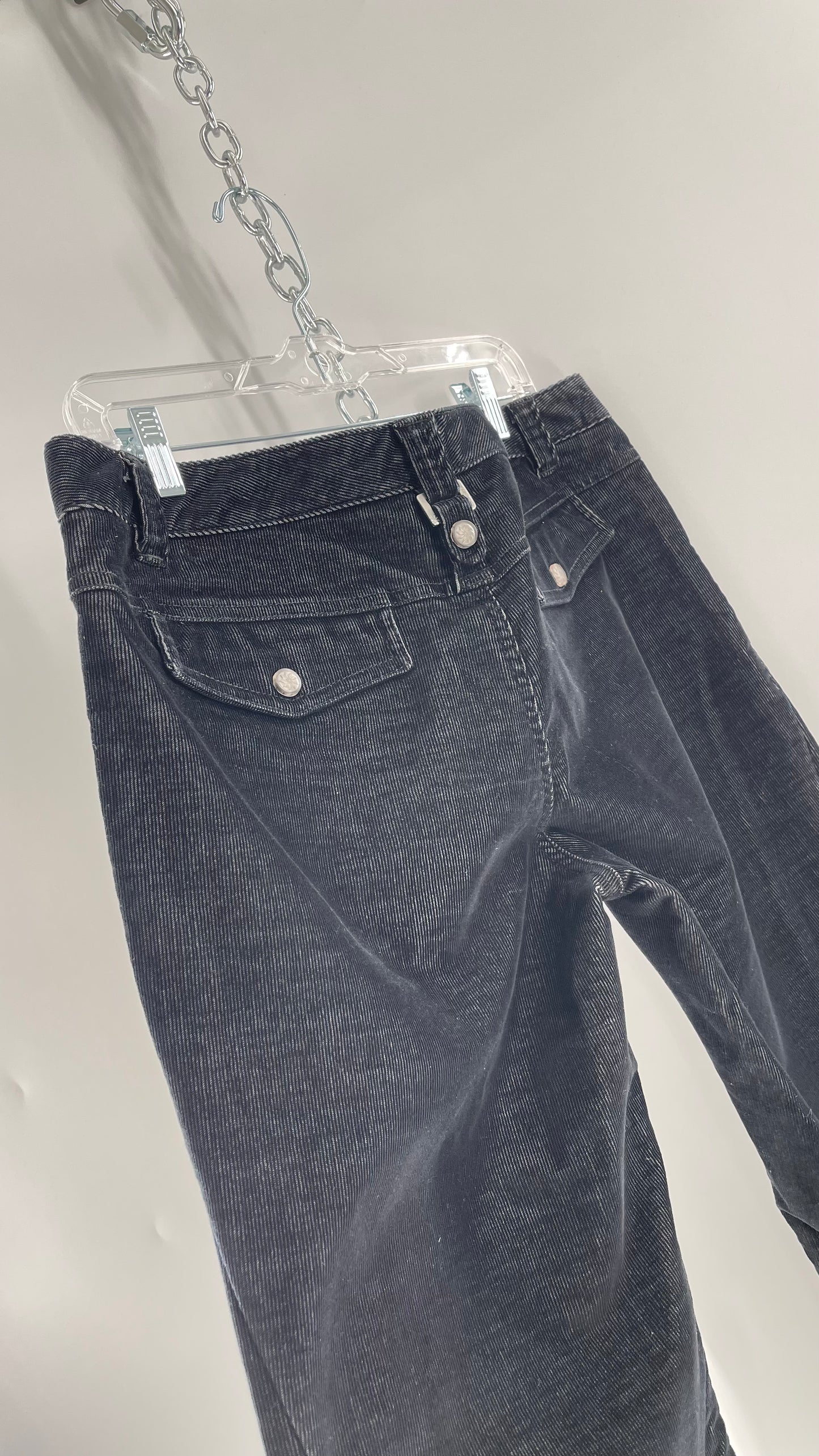 Athleta Black Flare Corduroy Pants (Size 14/L)