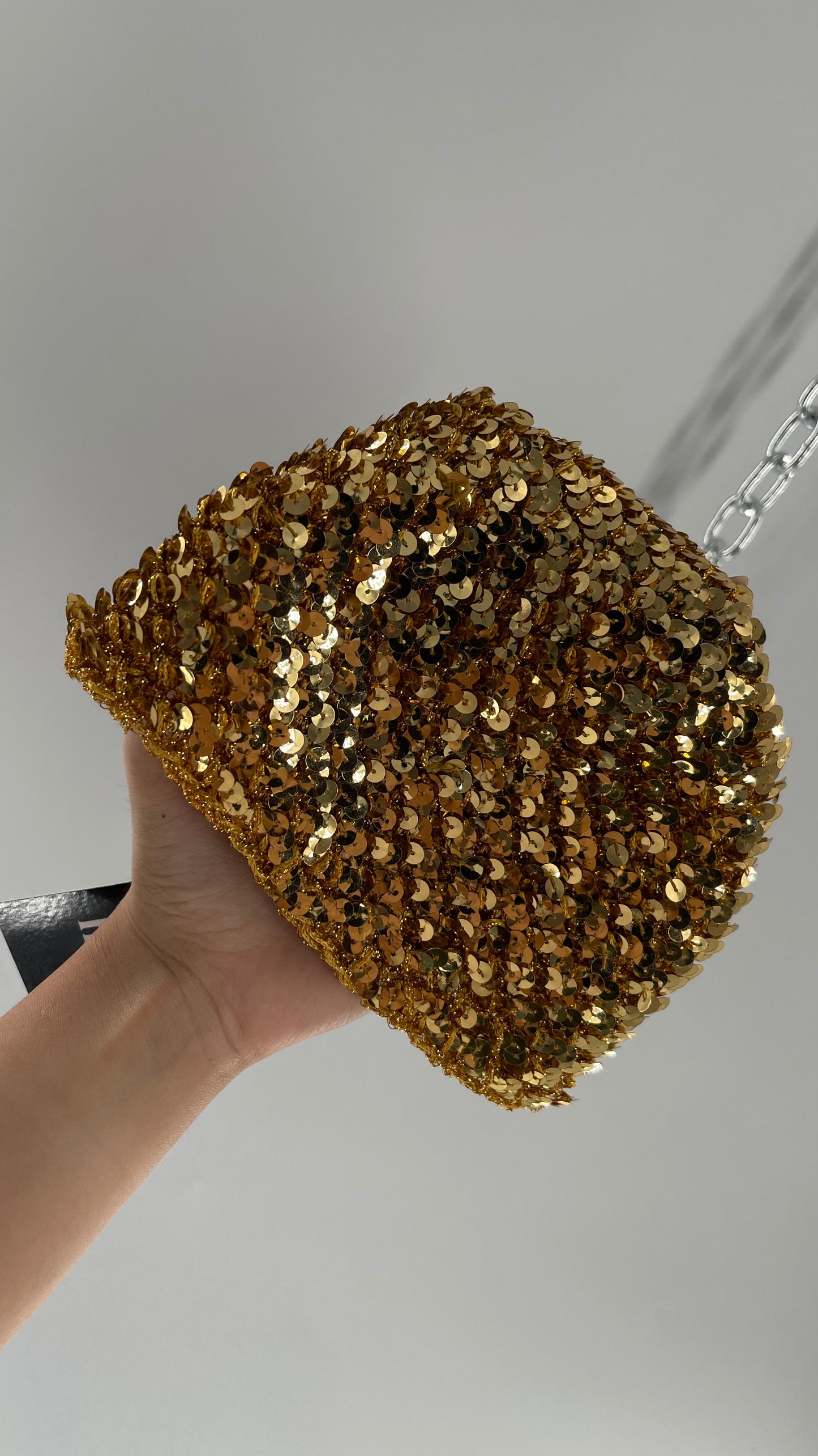 Vintage Gold Sequin Beanie
