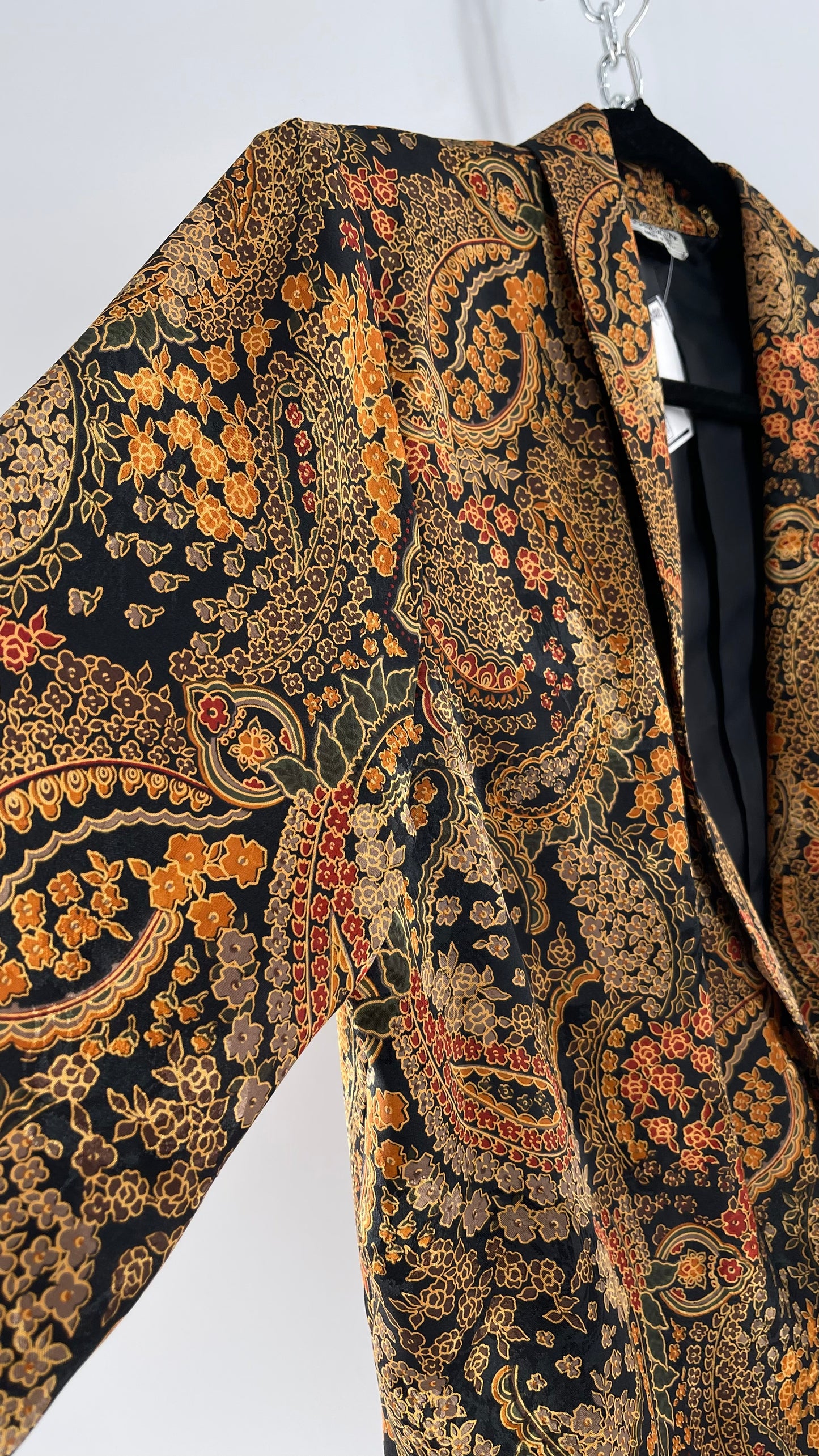 Vintage Kensington 100% Silk Blazer (Medium)