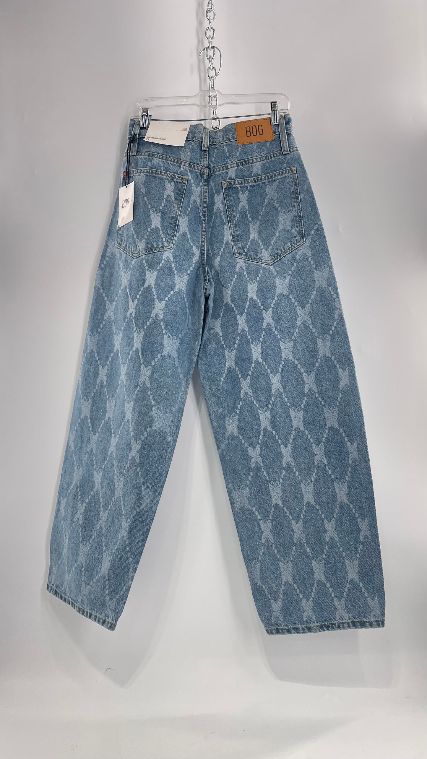 BDG Baggy Bleached Butterfly Jeans with Tags Attached (27)