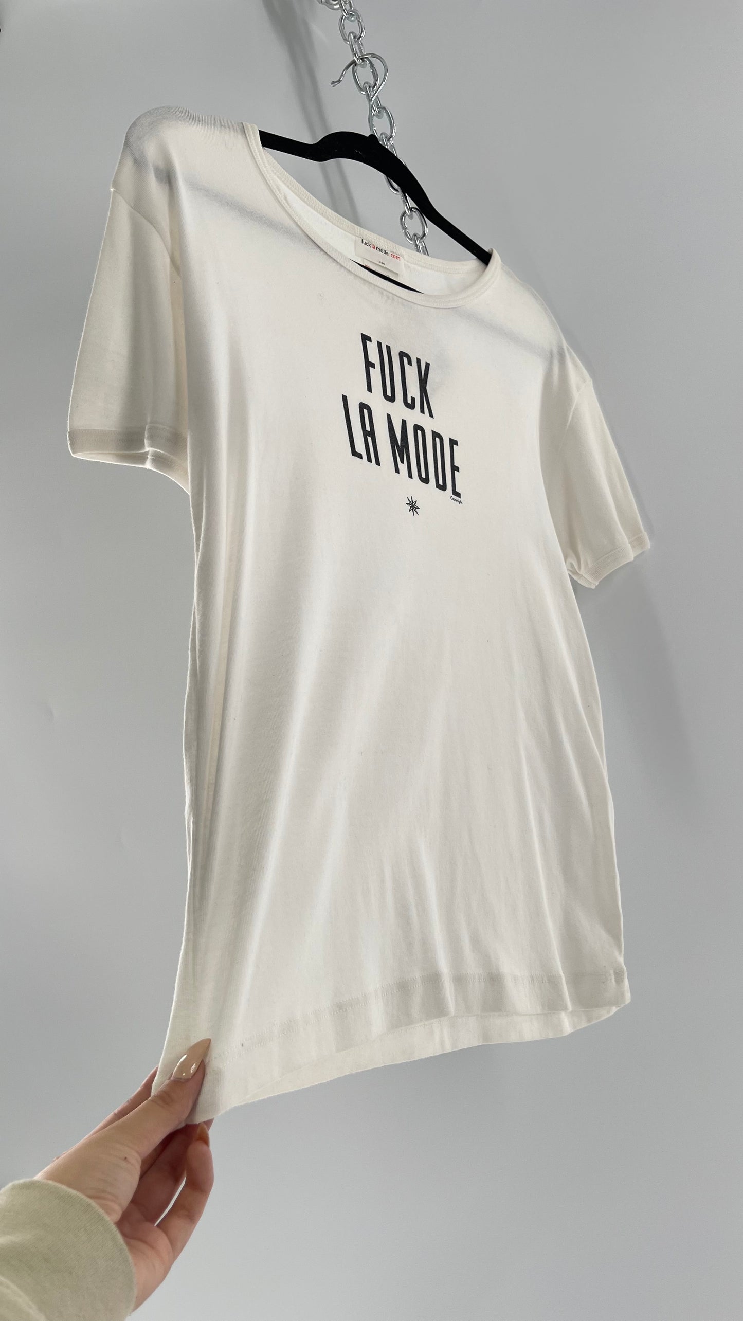 Deadstock Vintage Fuck La Mode T Shirt with Tags Attached (Large)