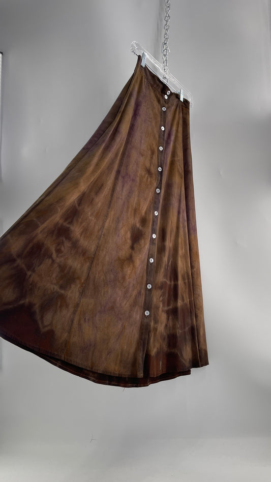 Vintage WHORL Raymond Ercoli Brown Tie Dyed (One Size)