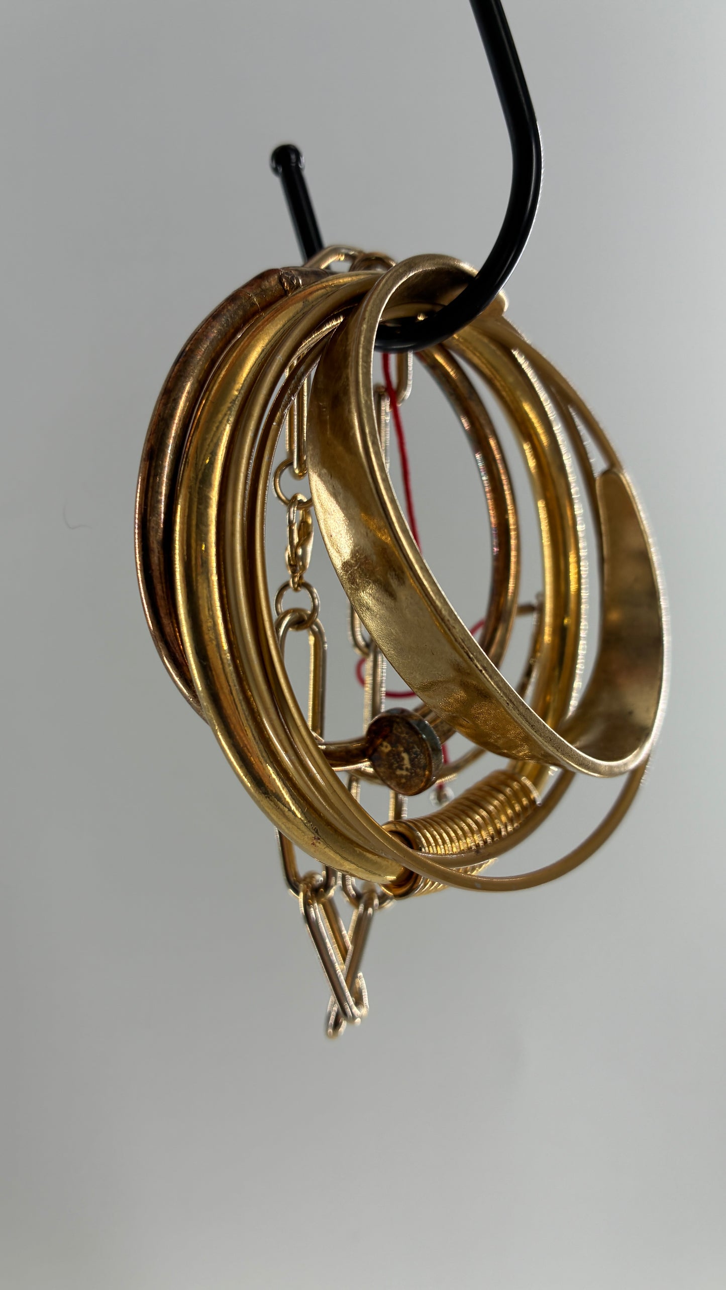 Vintage Set of Gold Bangles and Bracelets