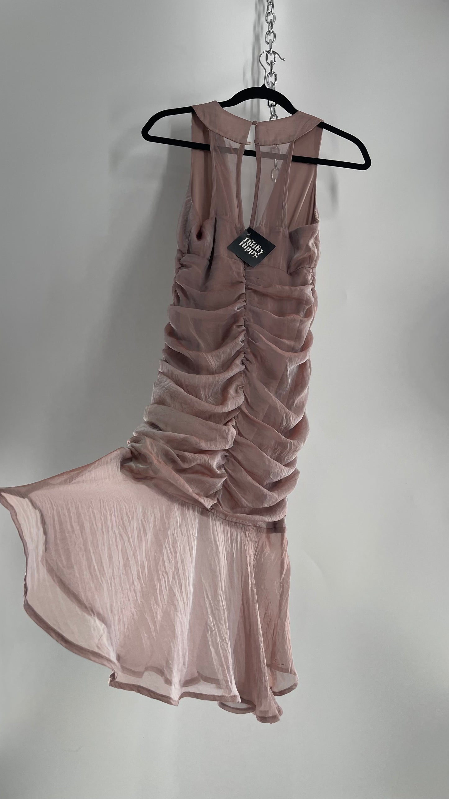 Urban Outfitters Dusty Lilac Ruched Bodice Mermaid Mini (XS)