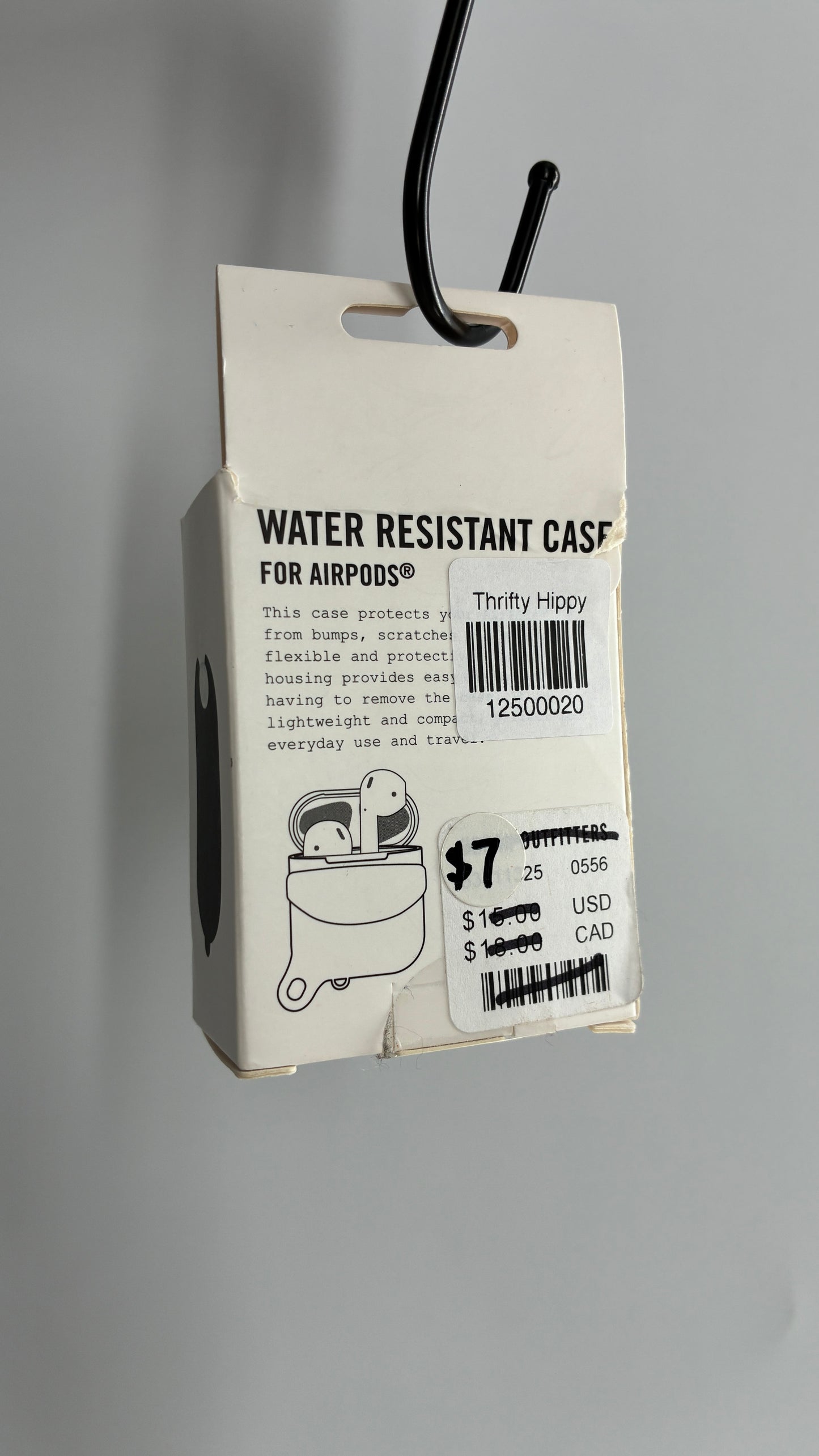 Urban Outfitters Black Water Resistant AirPods Case