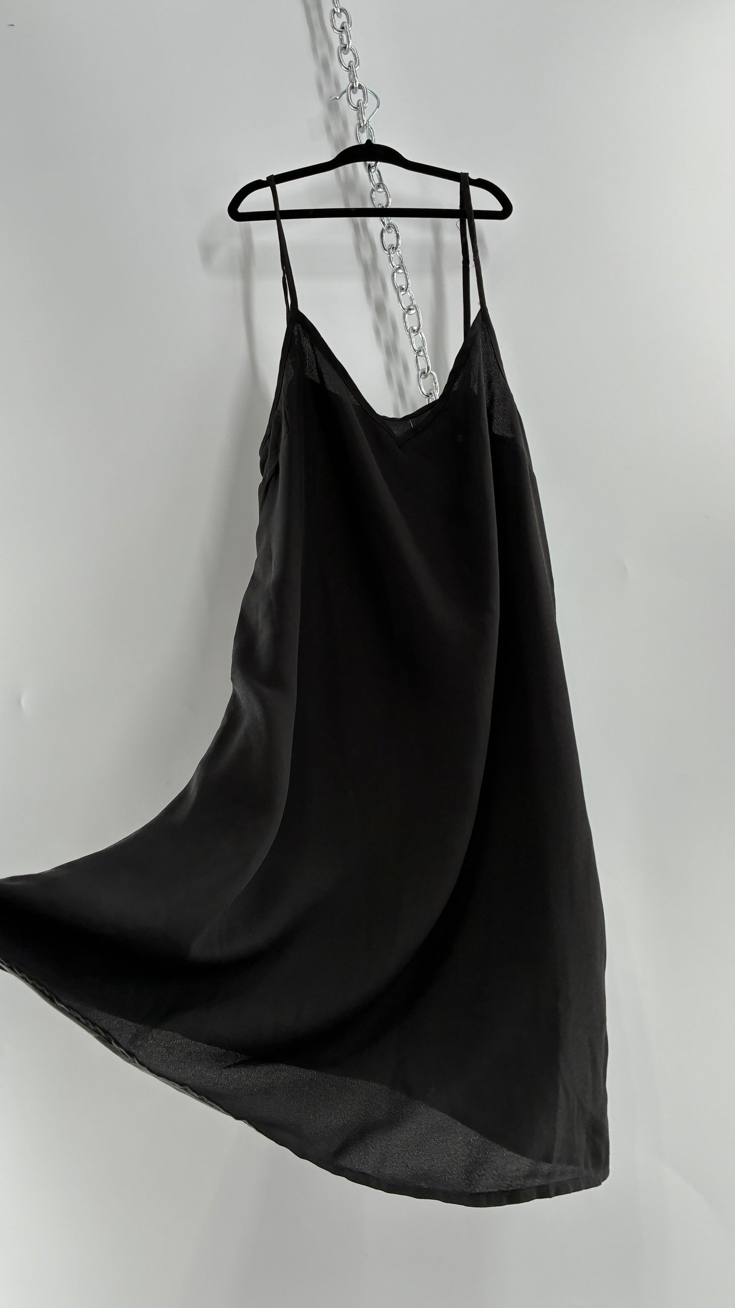 Black Slip Dress (Small)