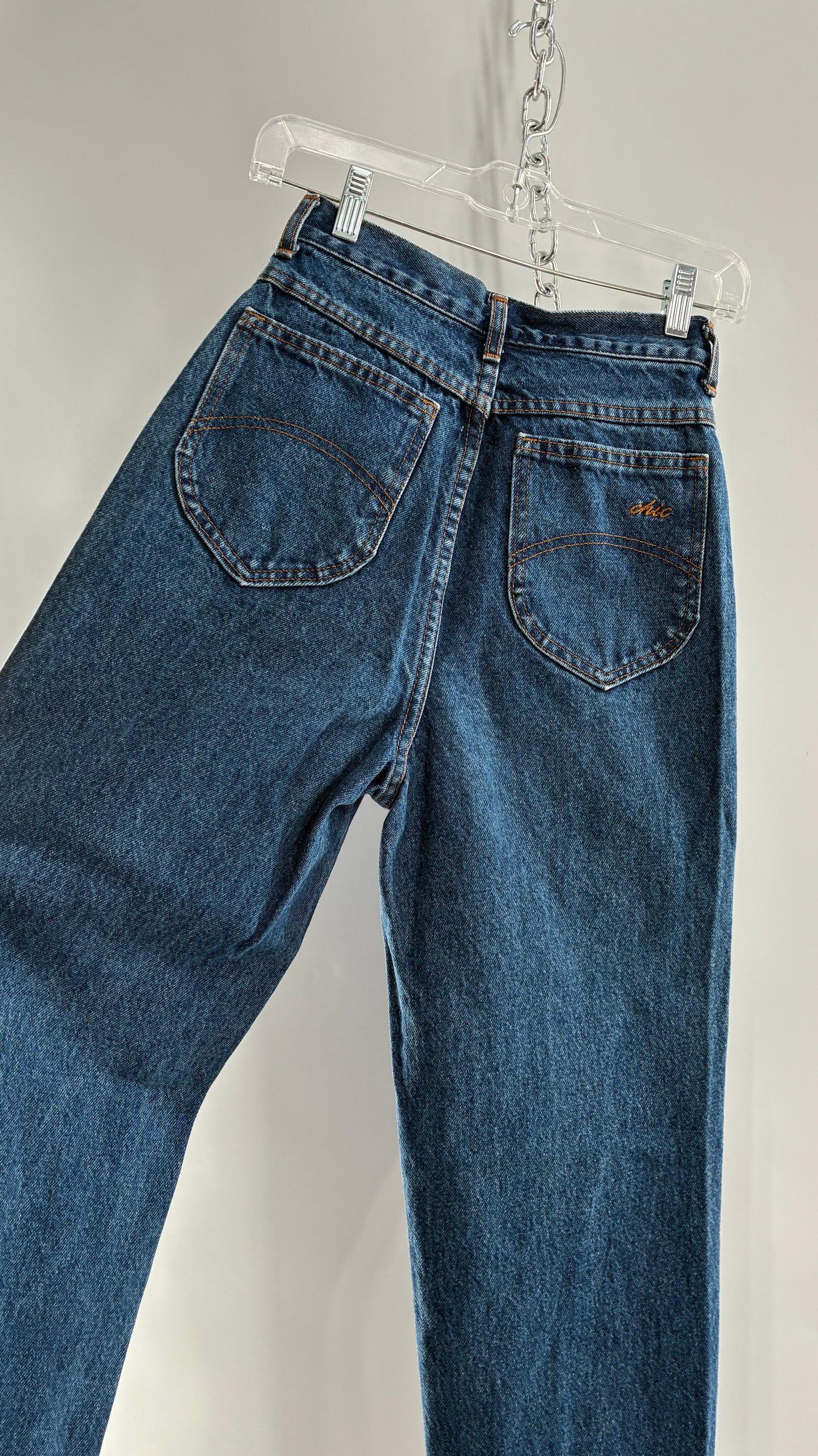 Vintage 1980s CHIC Ultra High Waisted Jeans (5Tall)