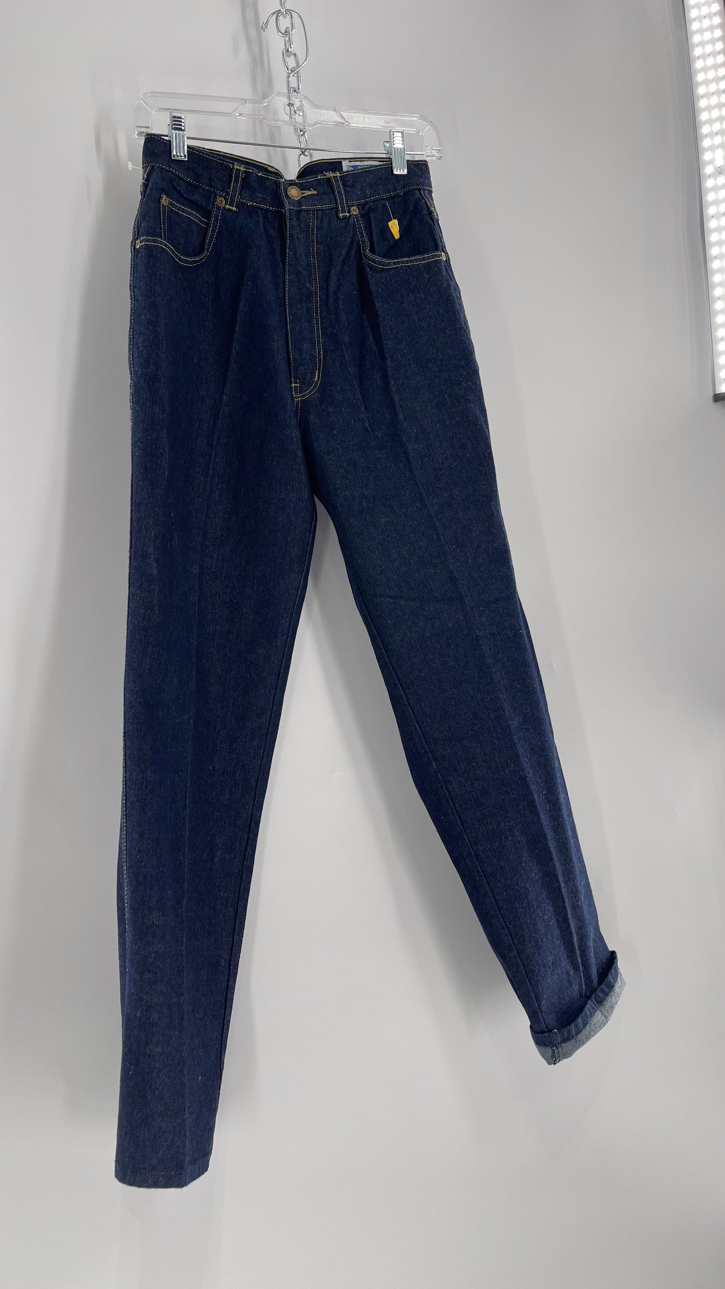 Vintage Justin Allen Dark Wash 70’s-80’s High Waisted Mom Jean (11)
