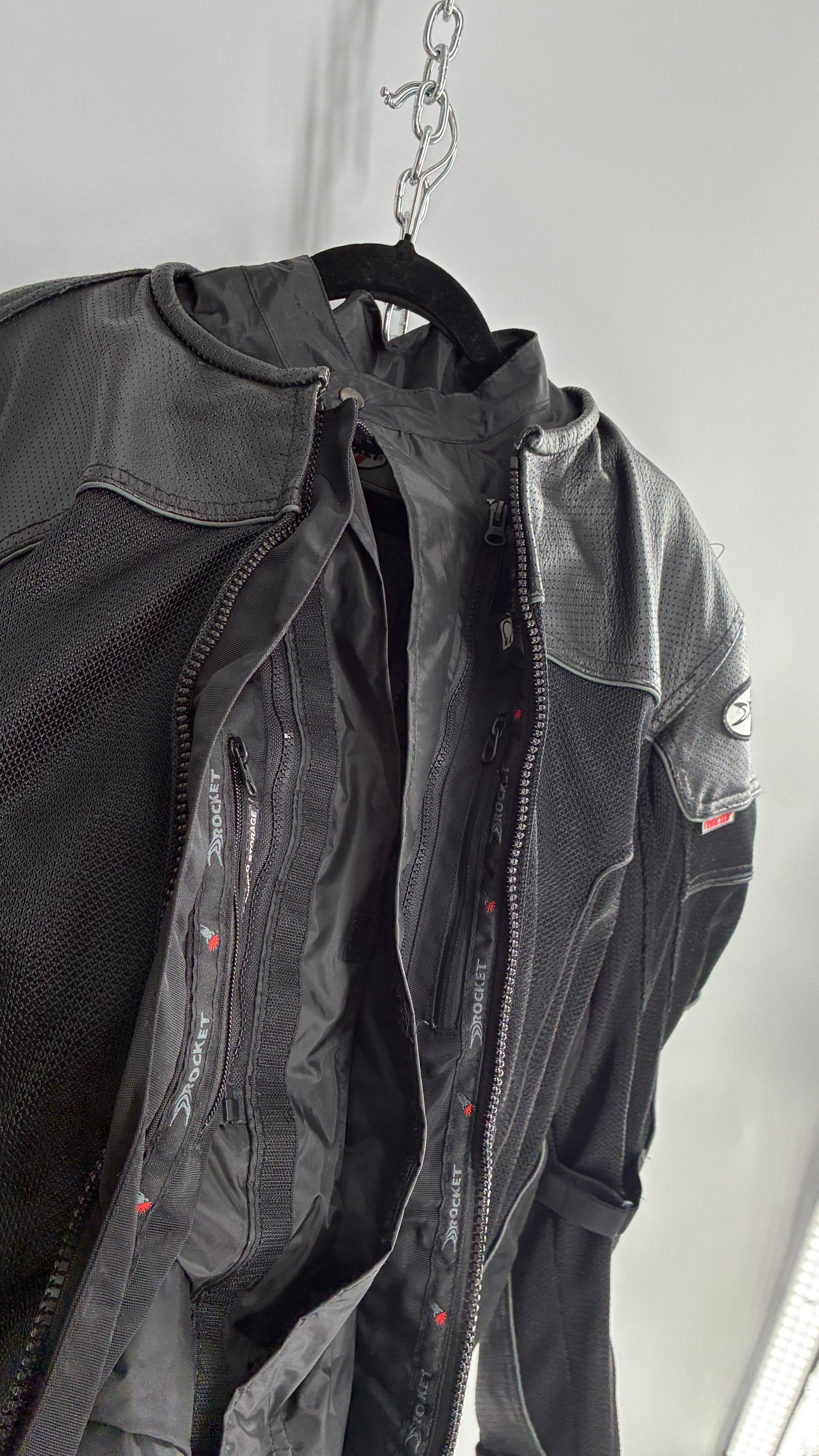 Vintage JOE ROCKET Padded Motorcycle Jacket with Tags Attached (XXL)