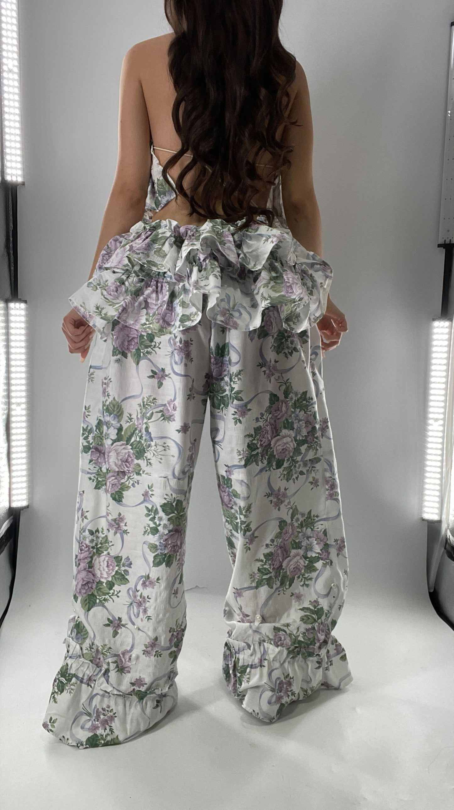 Vintage Handmade 2 Piece Set with Apron Style Ruffled Bum🧺 (One Size XS-XL)