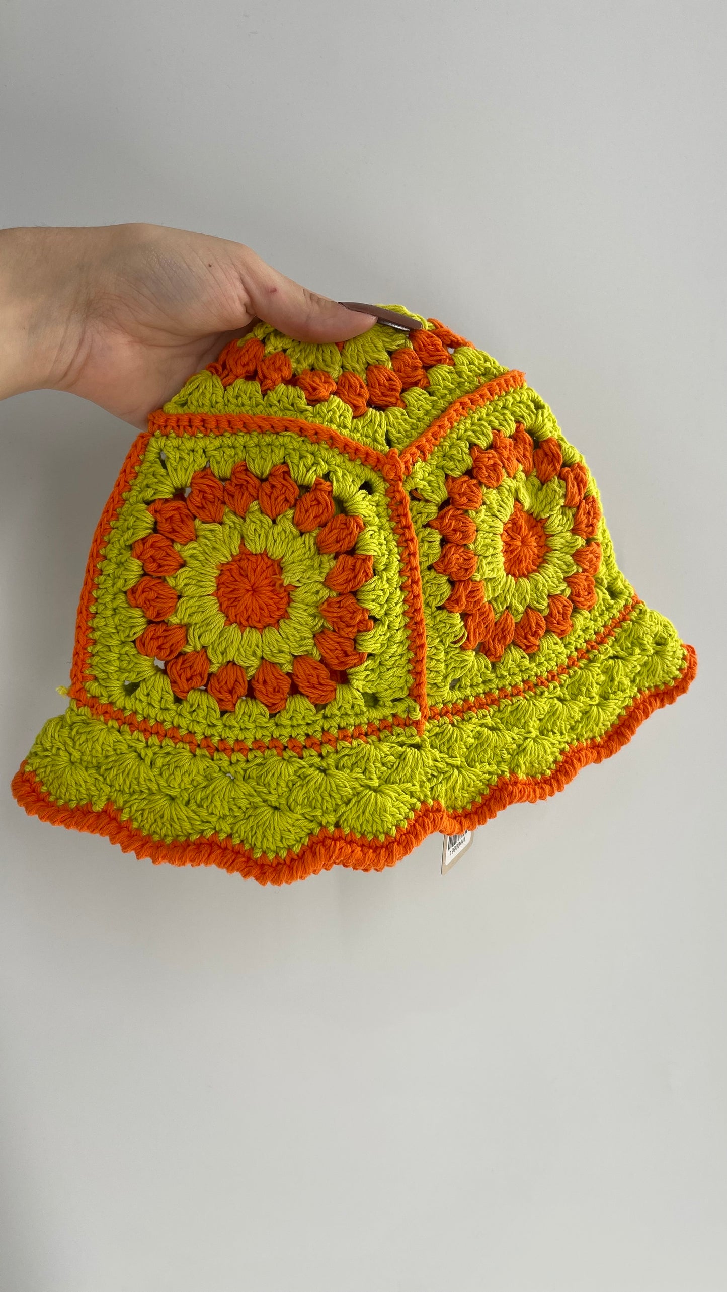 Crochet Yellow and Orange Sun/Bucket Hat