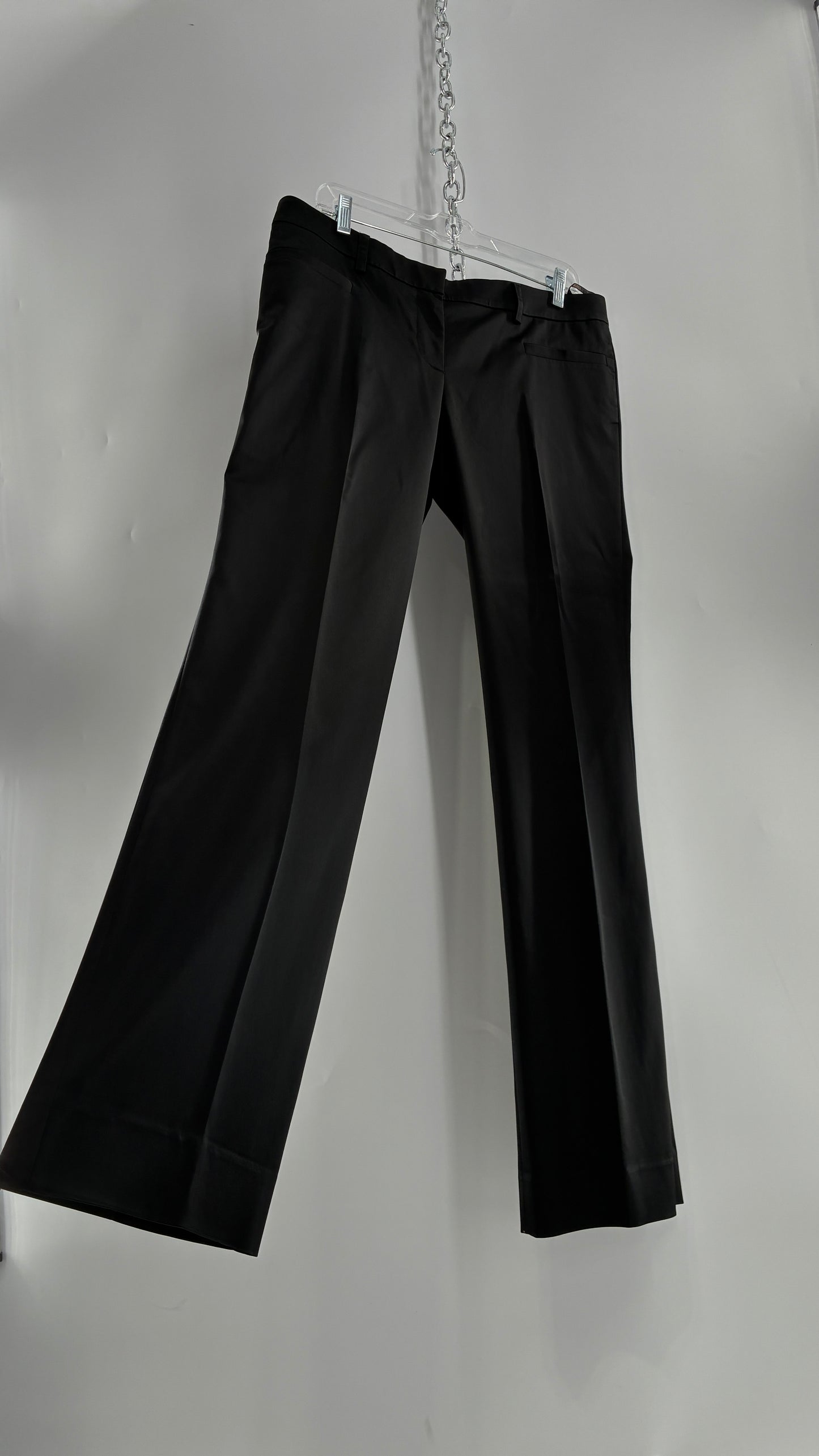 Vintage VERSACE Black Pleated Low Waisted Trouser (46/12)