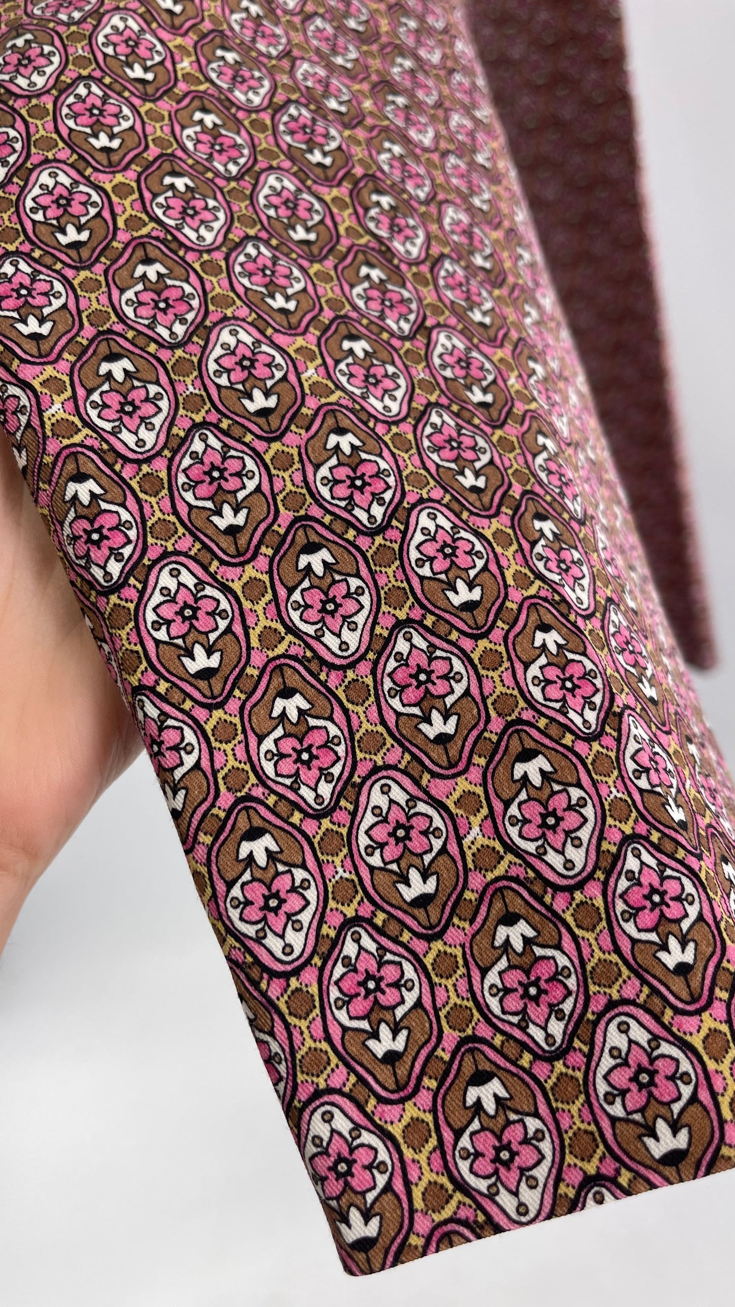 Vintage PRADA Trouser Brown Pink 1970s Style Pattern (28)