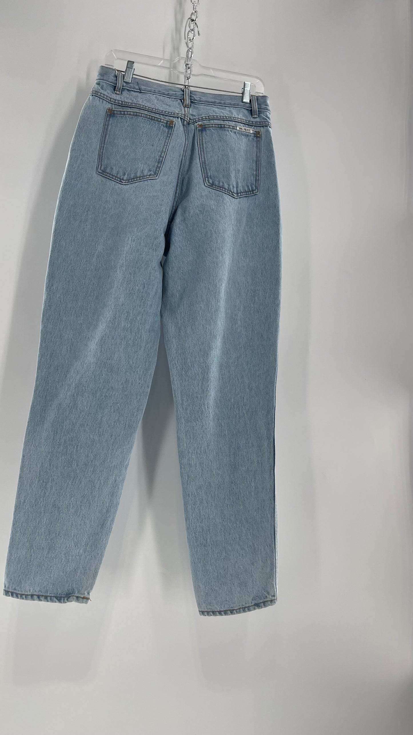Vintage BILL BLASS Light Wash Ultra High Rise Mom Jean (12)