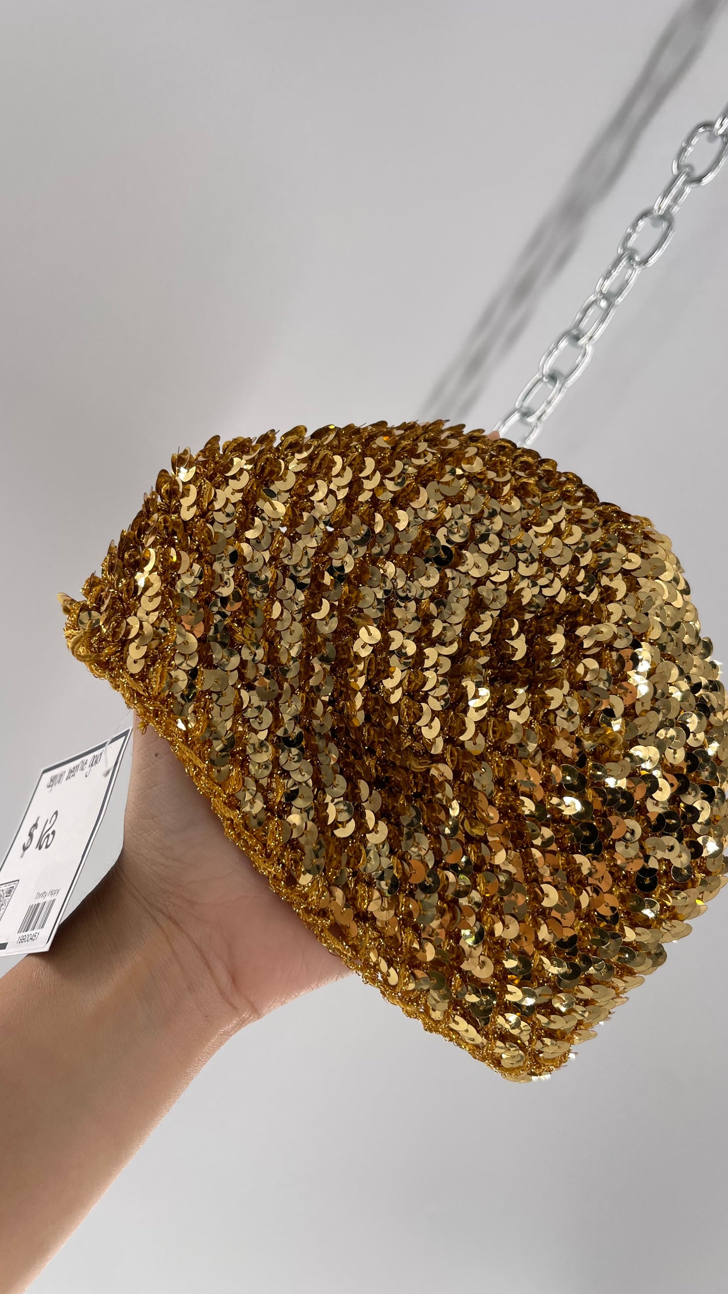 Vintage Gold Sequin Beanie