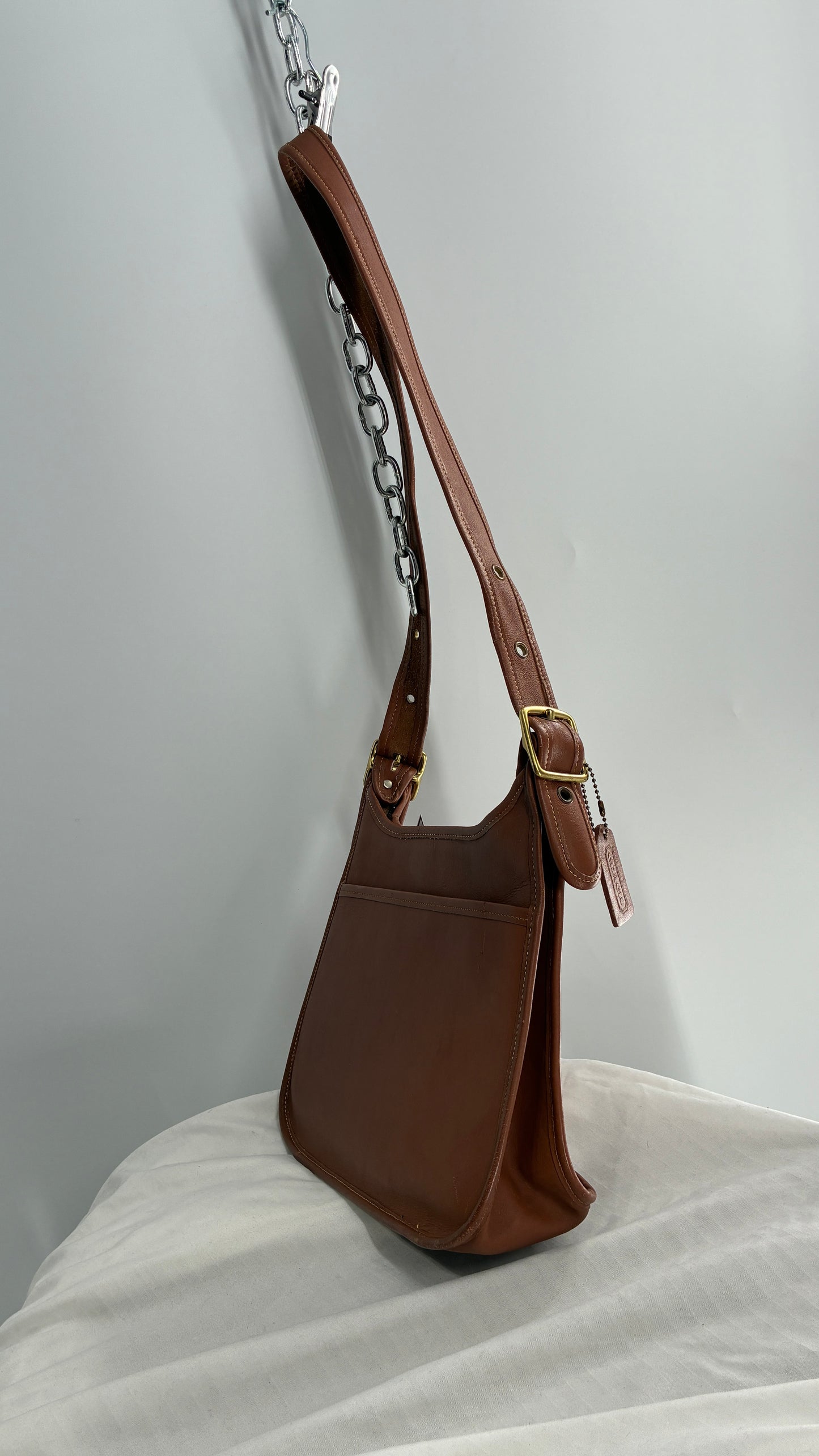Vintage COACH Brown Leather Legacy Cross Body Shoulder Purse