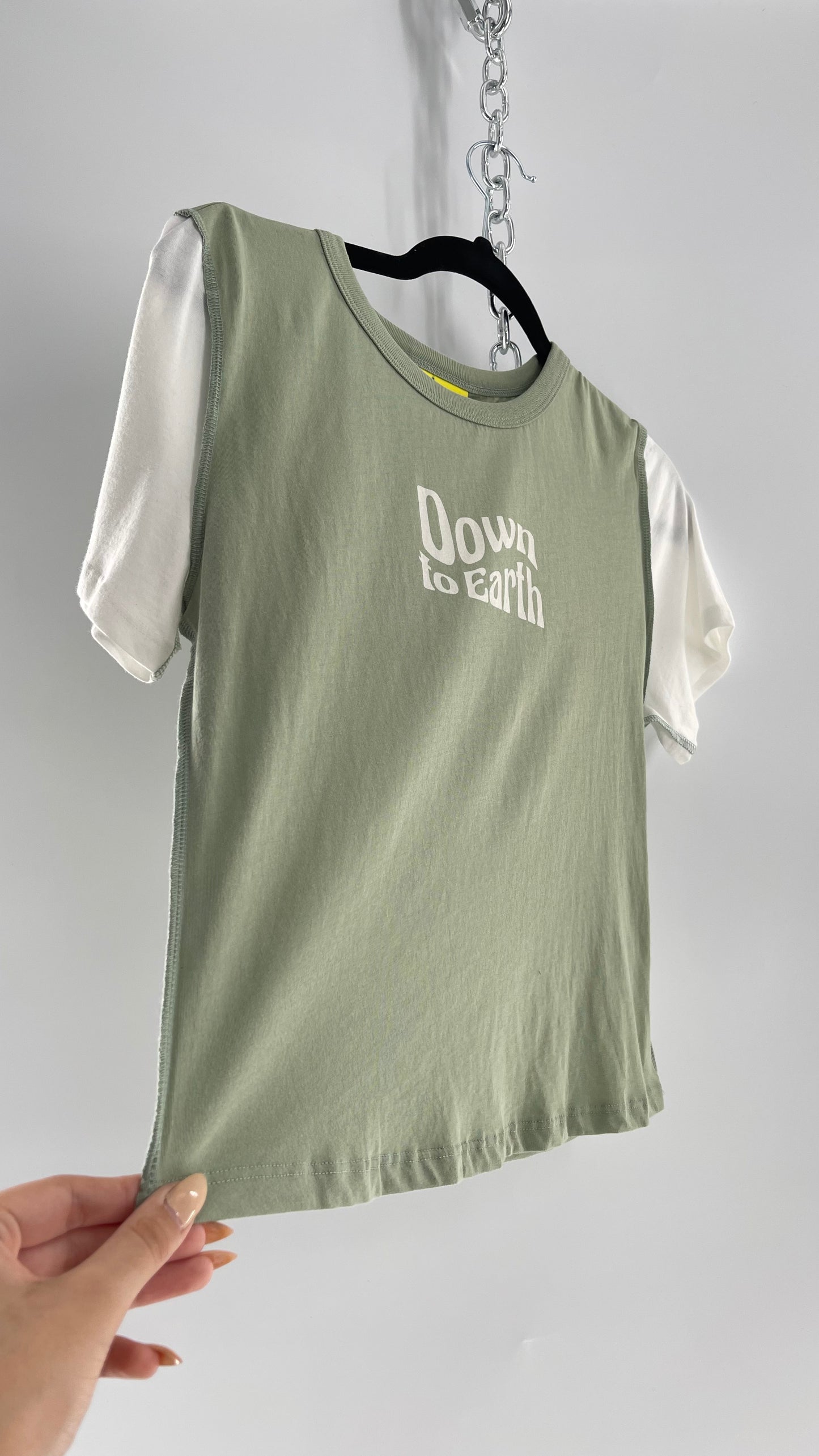 Denimcratic Down to Earth Reverse Stitch T Shirt (Large)