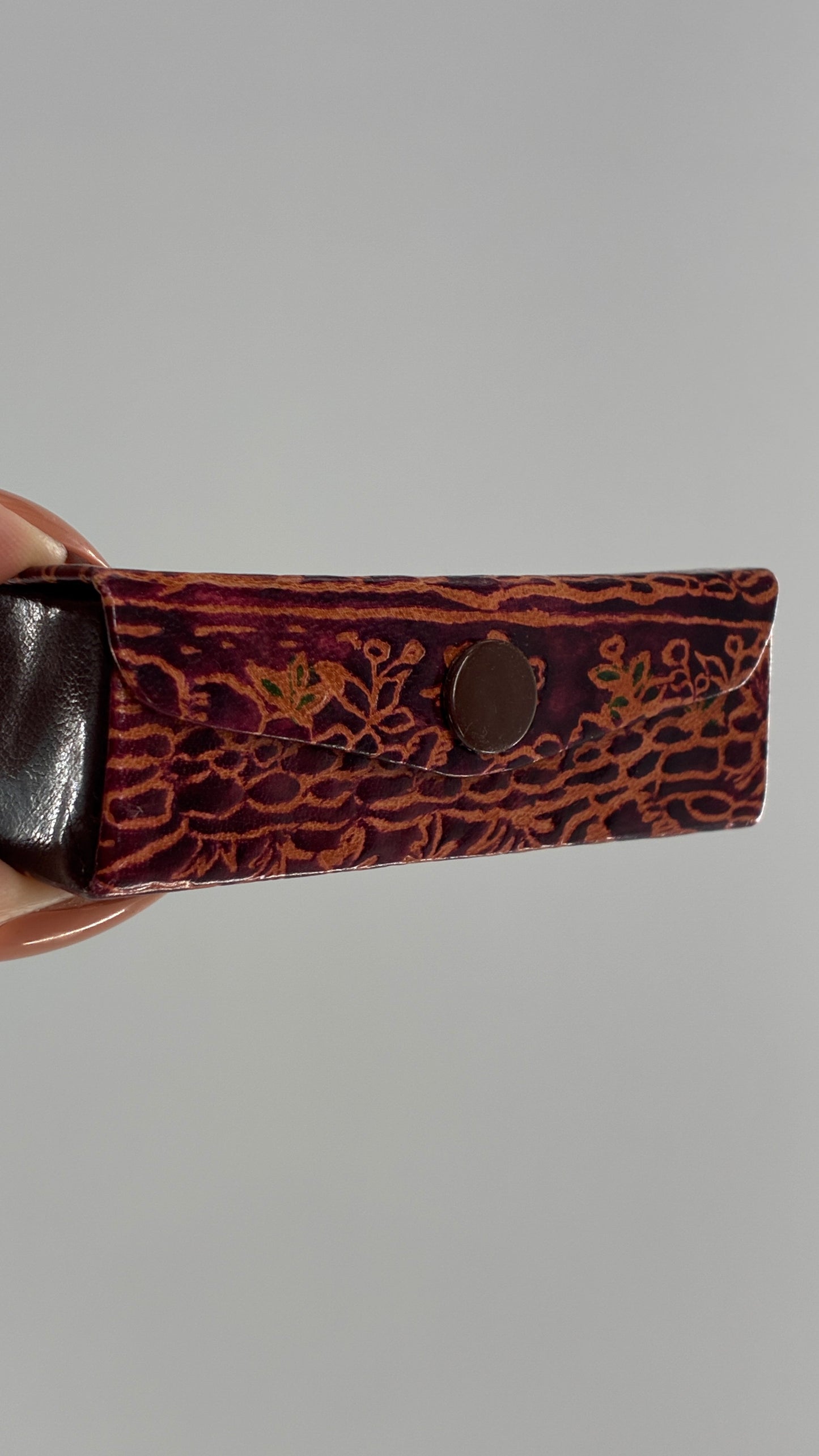 Vintage 1980s I ♥️ NEW YORK Leather Lipstick Case