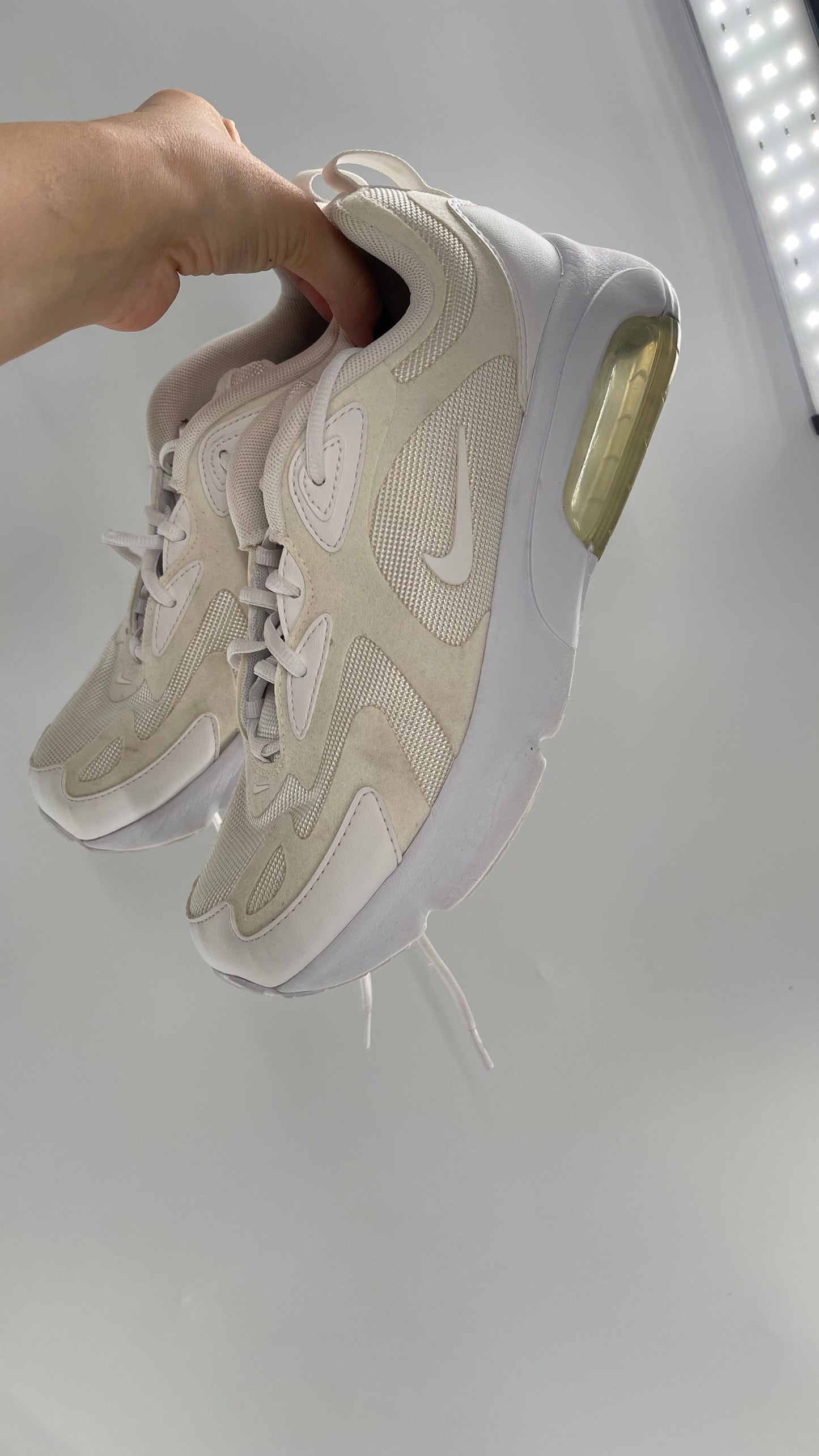 Worn Nike Air 200 Gs Triple White