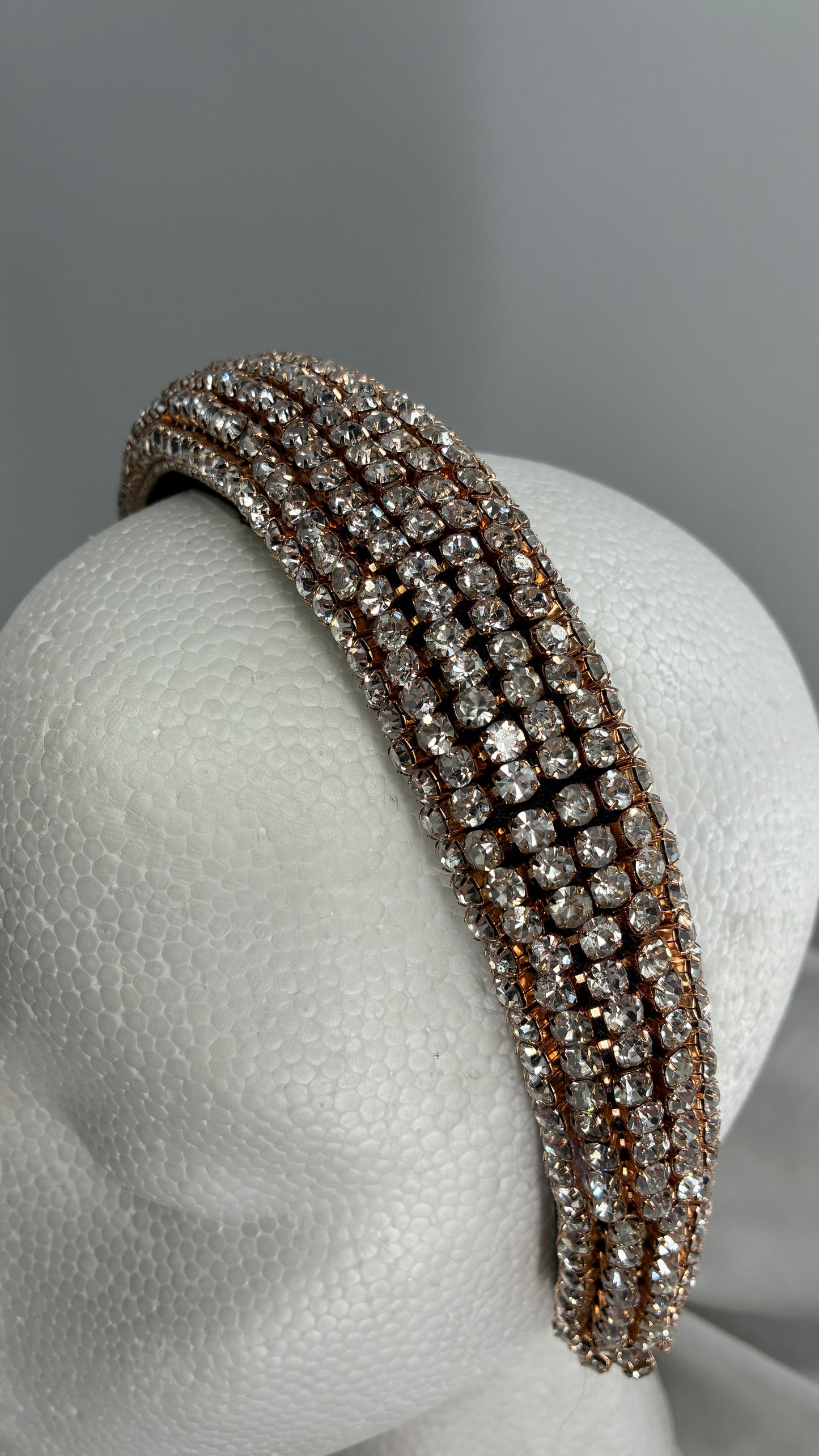 Rhinestone Encrusted Gold Headband