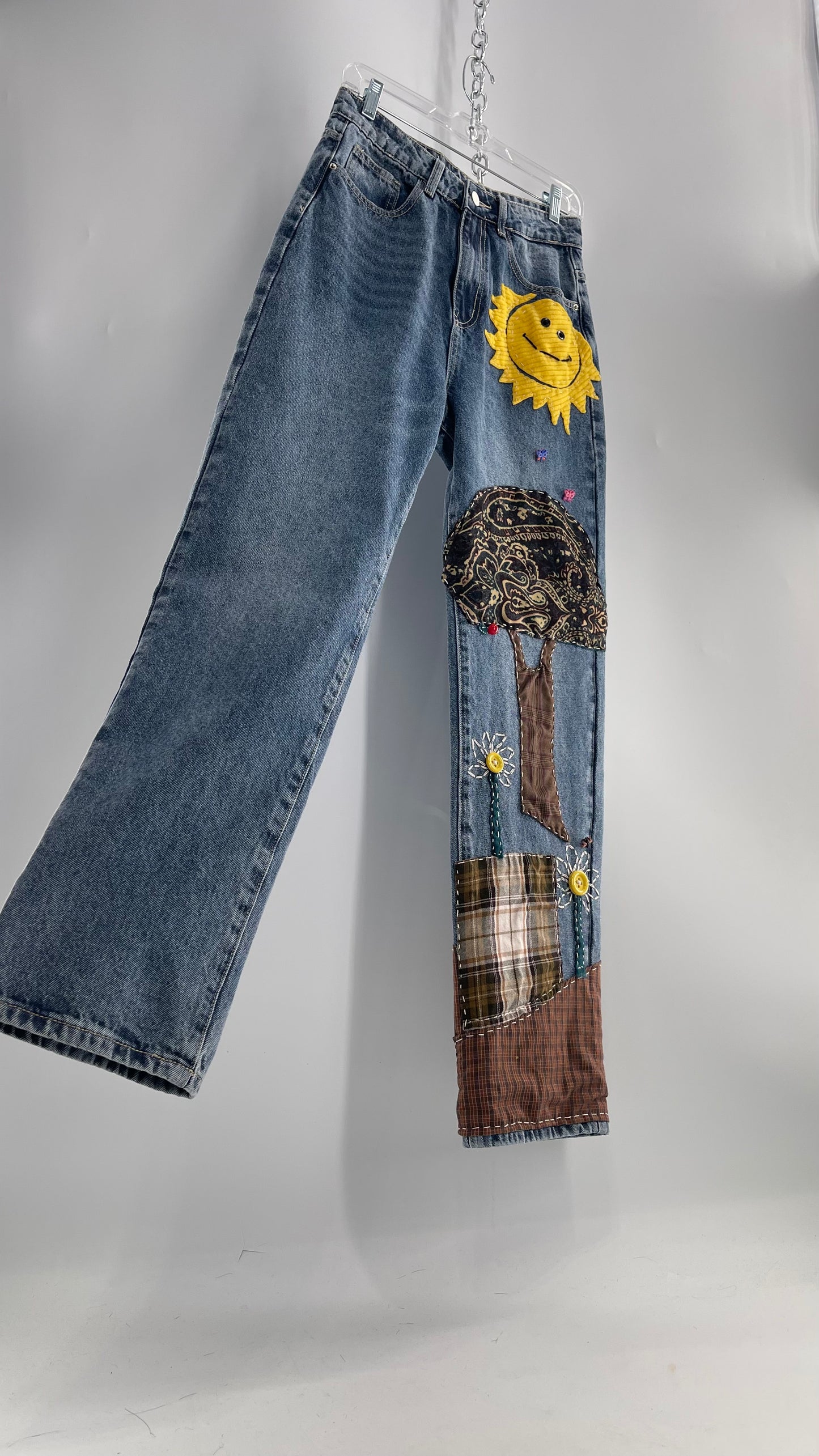 CUSTOM Hand Made Hand Sewn Patchwork Sun Dazed Denims (26)
