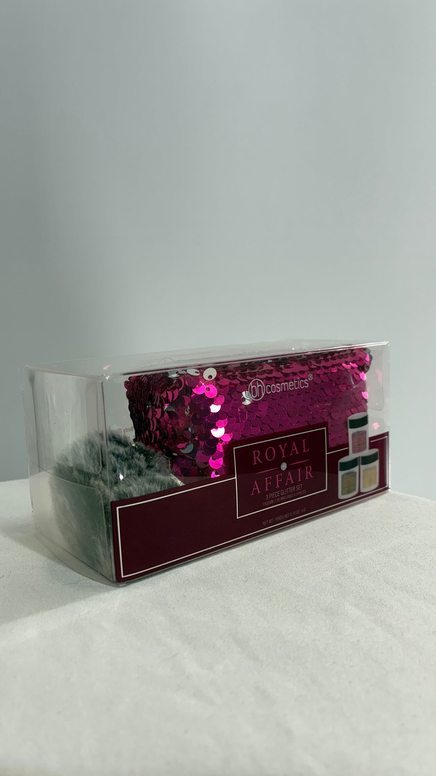Urban Outfitters Fuchsia Pink Sequin Mini Bag with 3 Piece Glitter Set