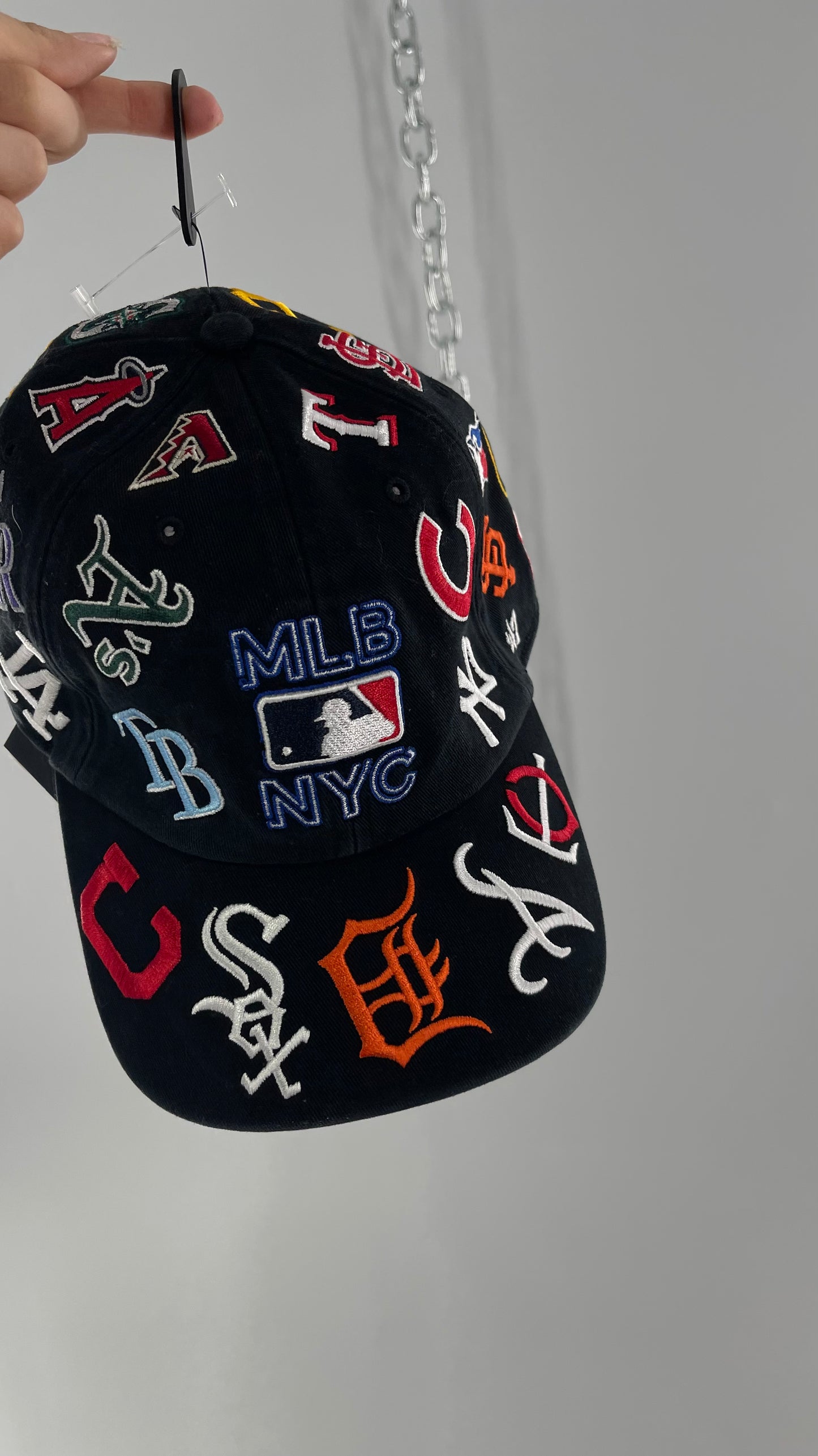 MLB Black Logo Baseball Hat