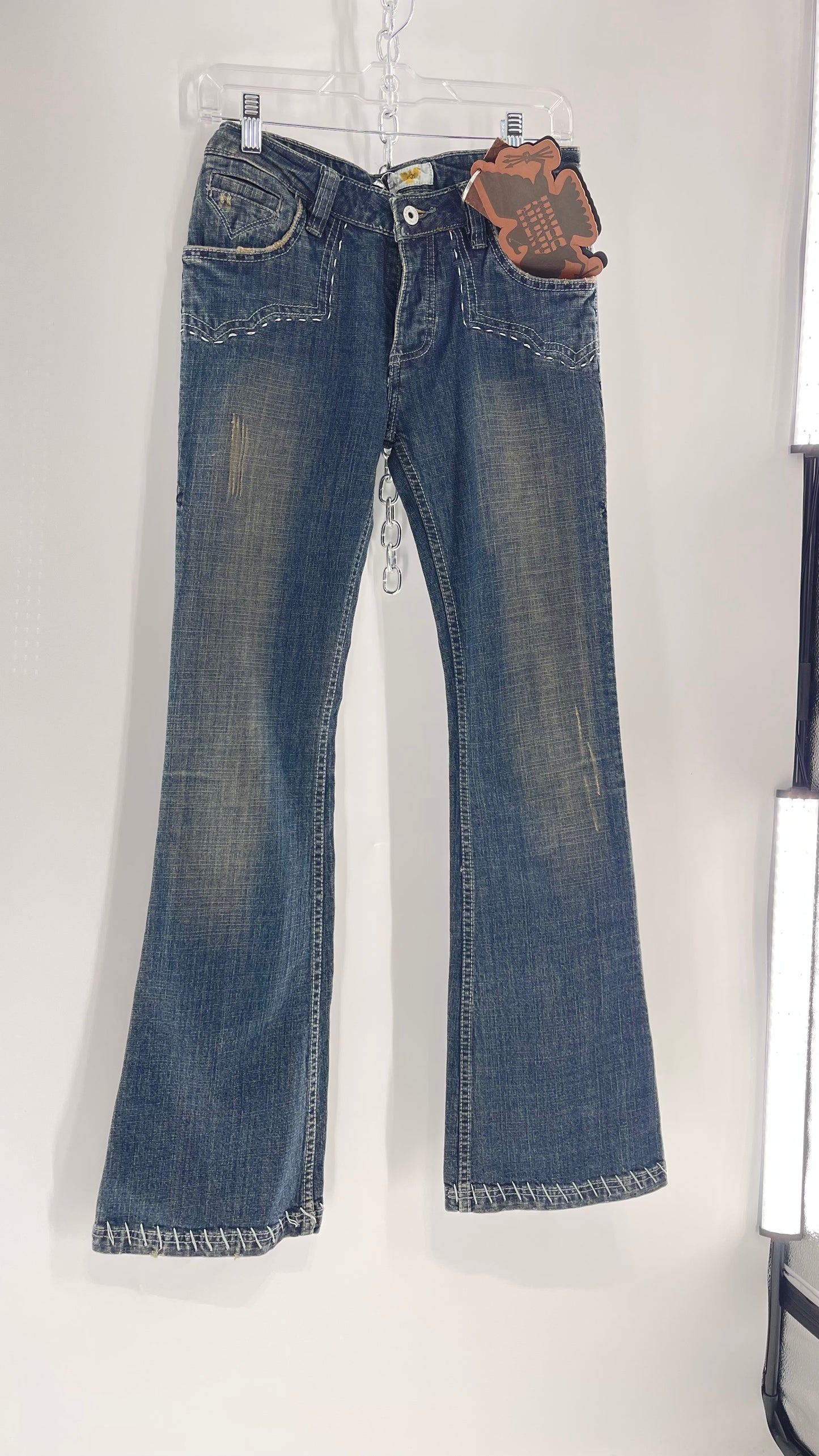 Antik Denim Embroidered Pocket Kick Flares with Western Bum Stitching (28)