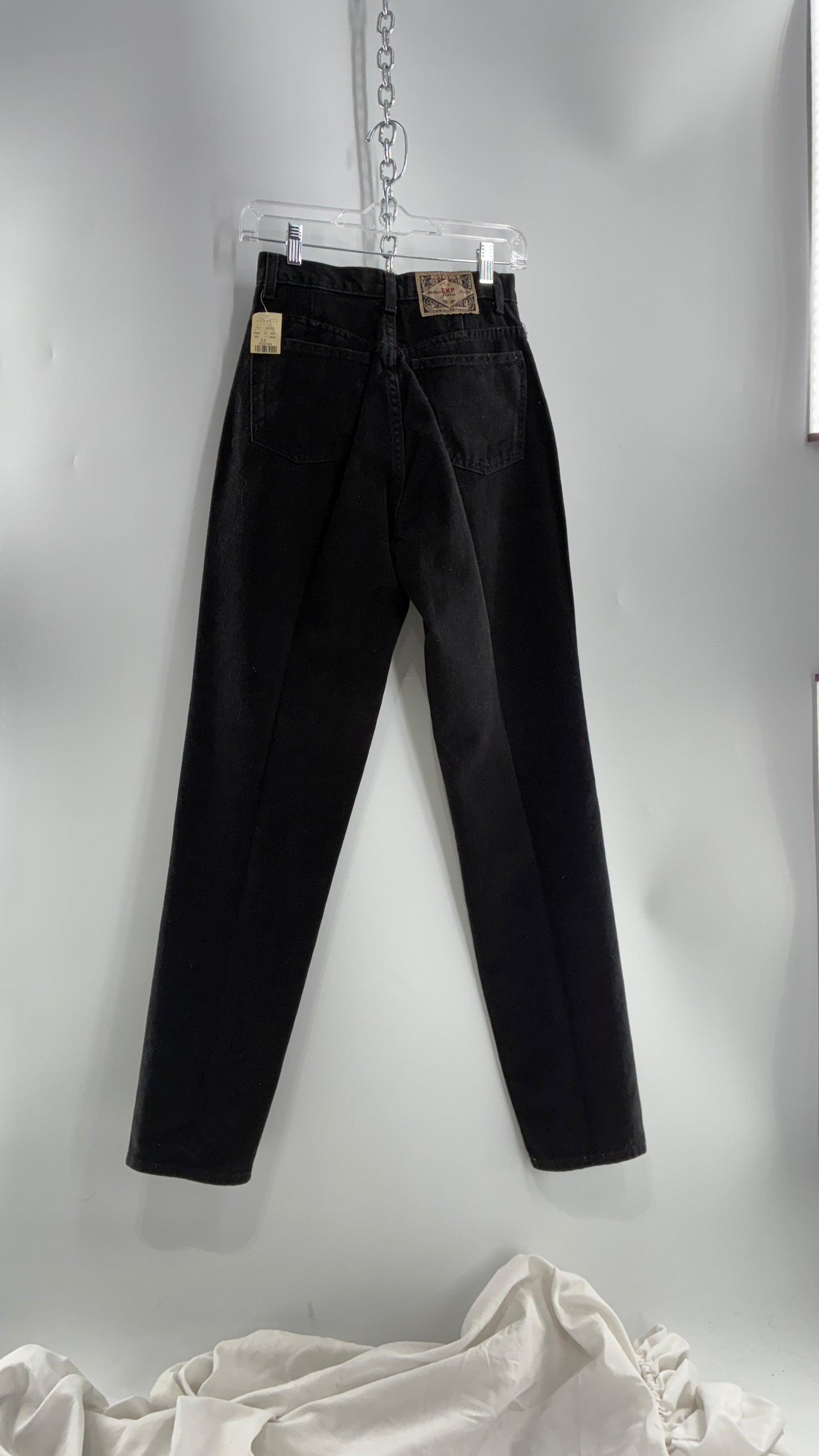 Deadstock Vintage 1980s EXPRESS Black High Waisted Mom Jean (5/6)