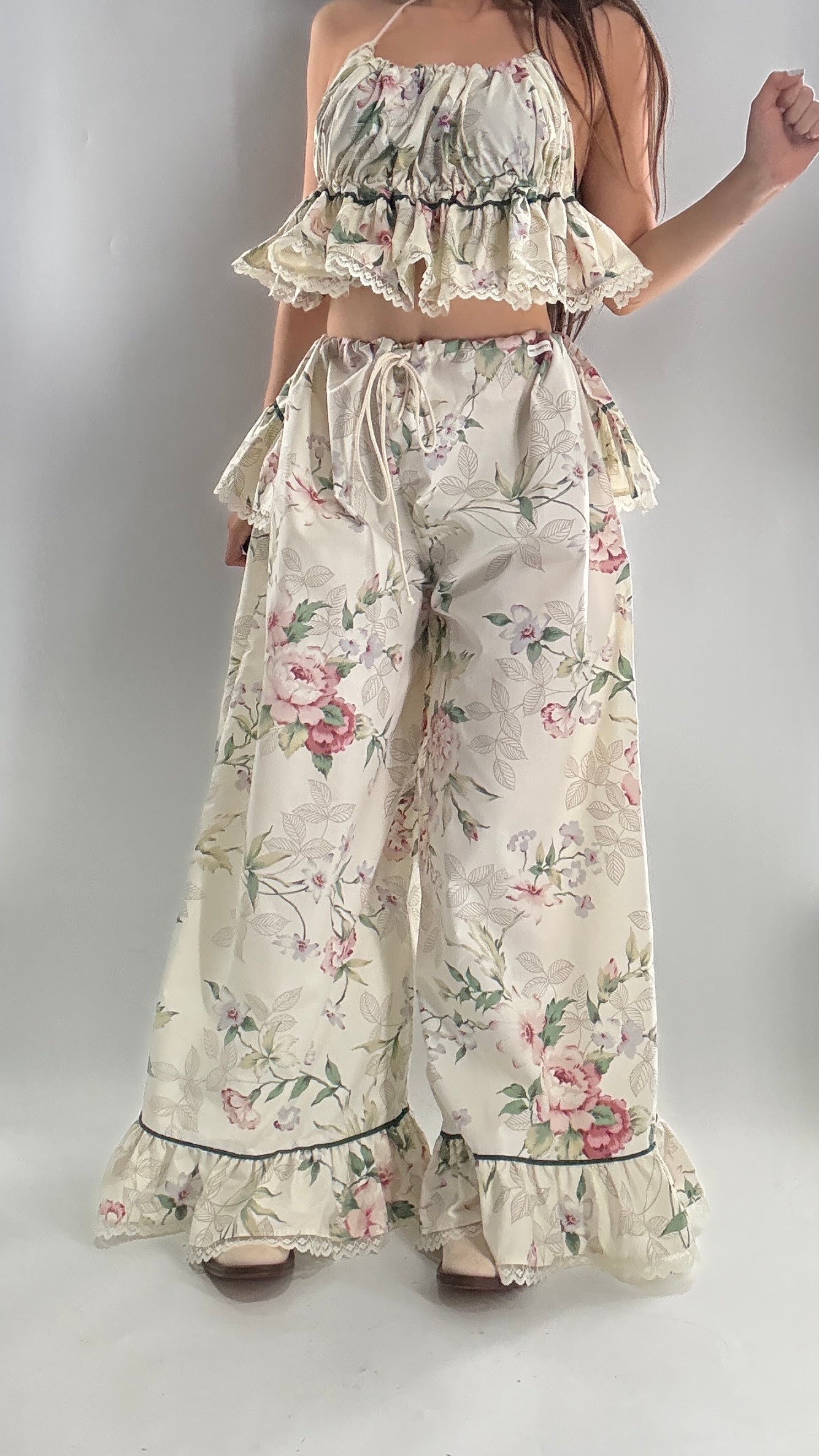 Vintage Floral Handmade Two Piece Play Set (XS-M)