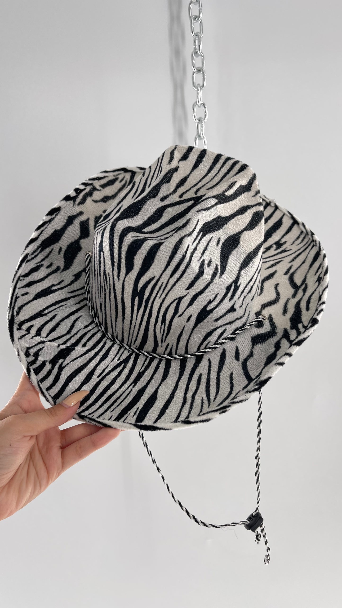 Vintage Zebra Cowboy Hat