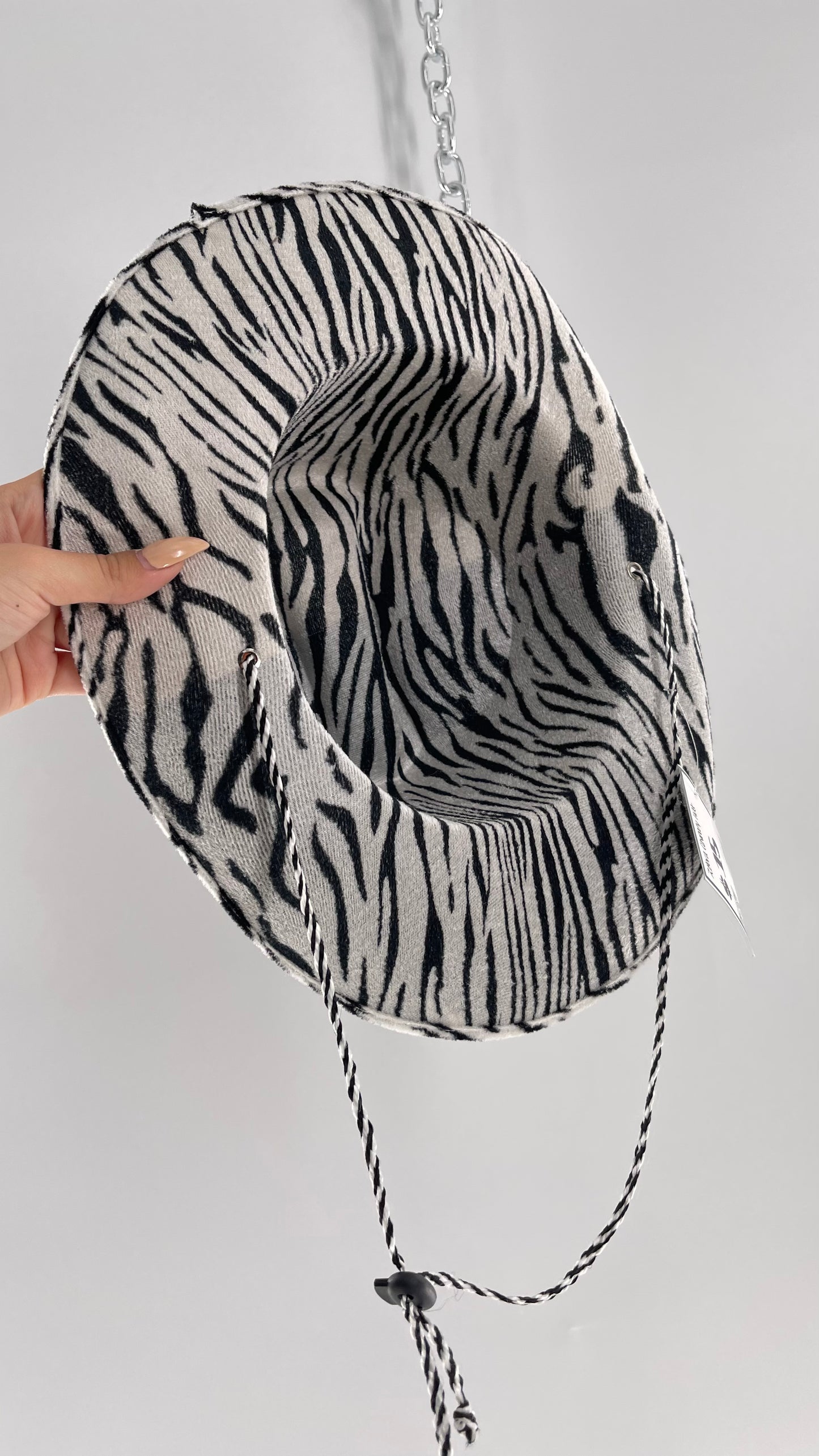 Vintage Zebra Cowboy Hat