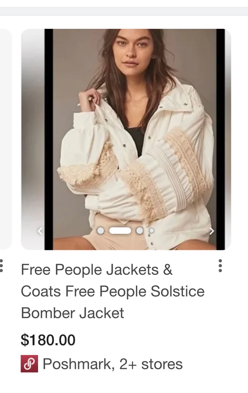Free People White Solstice Bomber with Matching Shorts (XS)