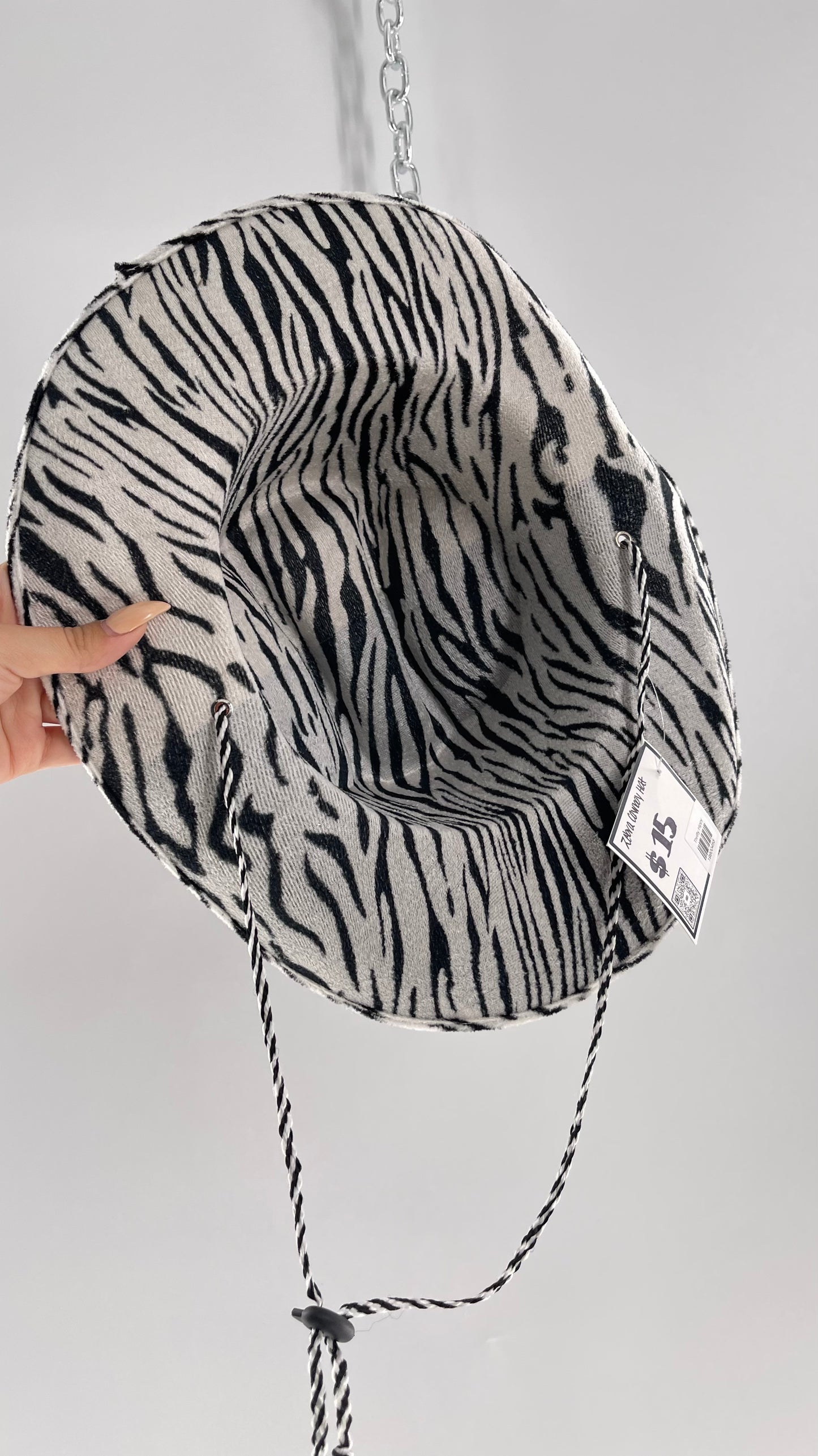 Vintage Zebra Cowboy Hat