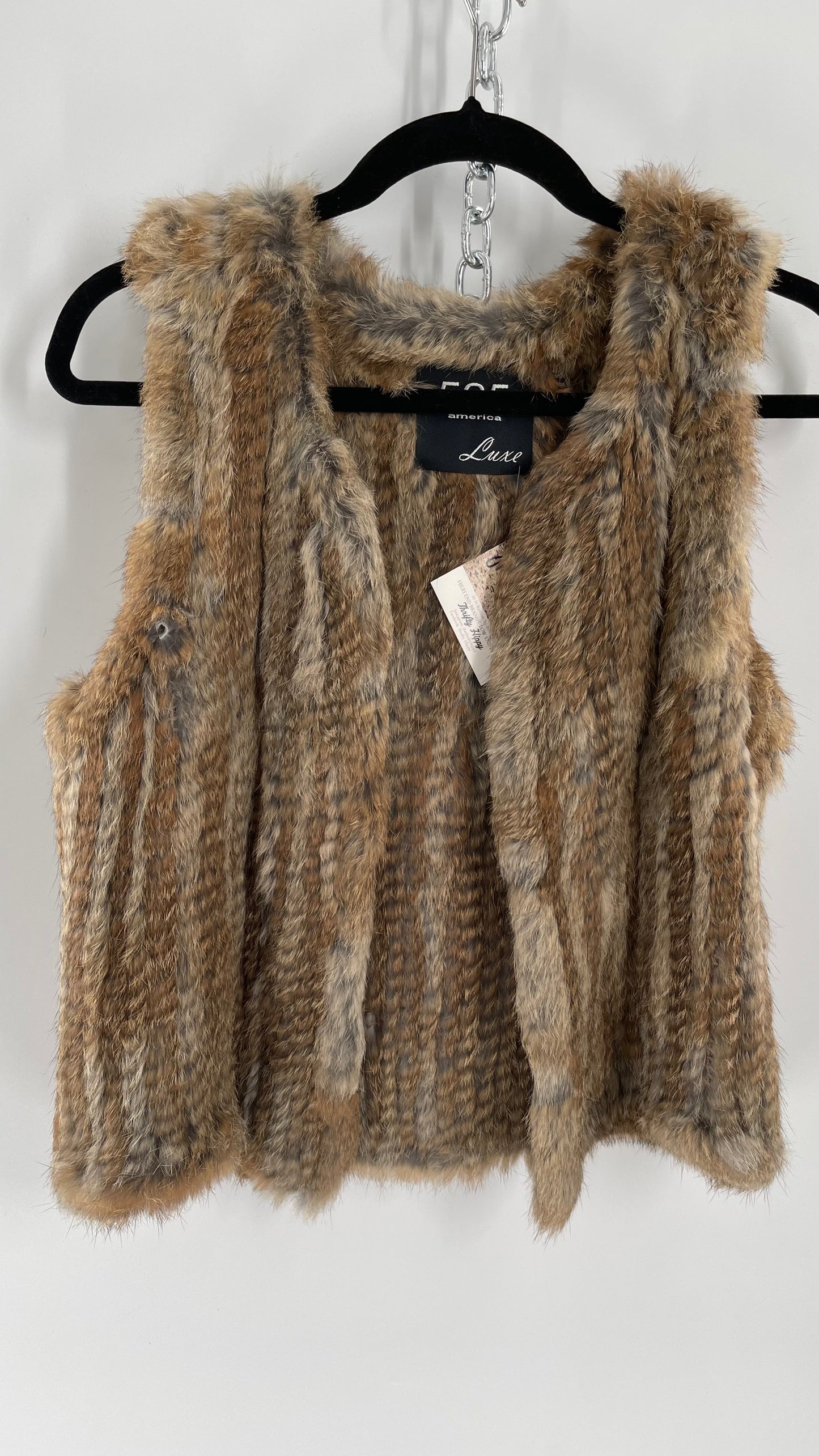 525 America Luxe Rabbit Fur Tank (S)