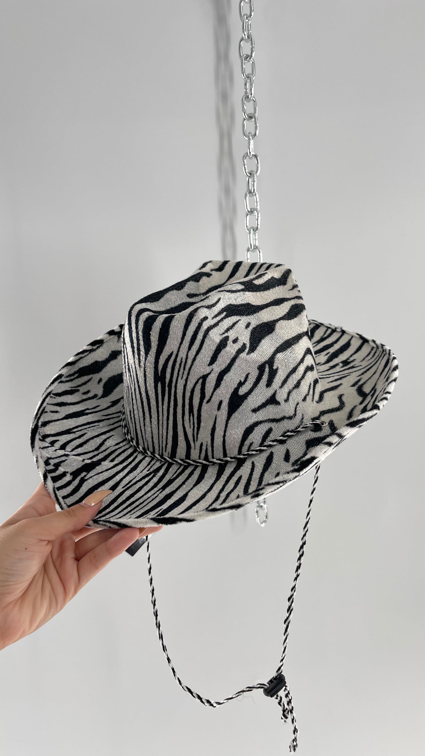 Vintage Zebra Cowboy Hat