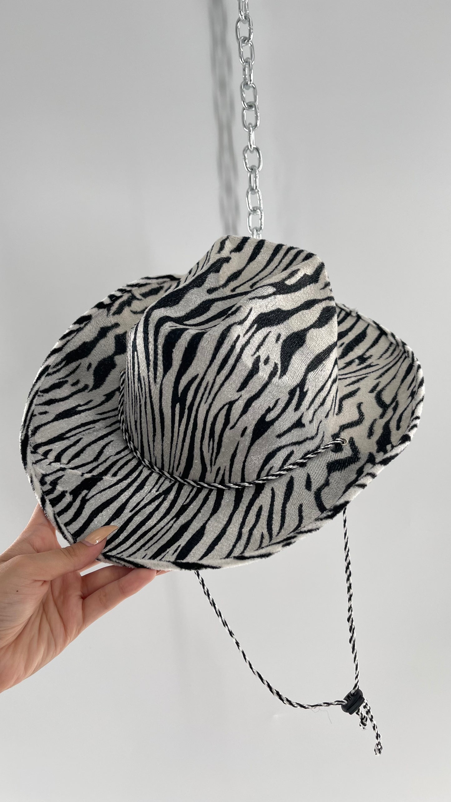 Vintage Zebra Cowboy Hat