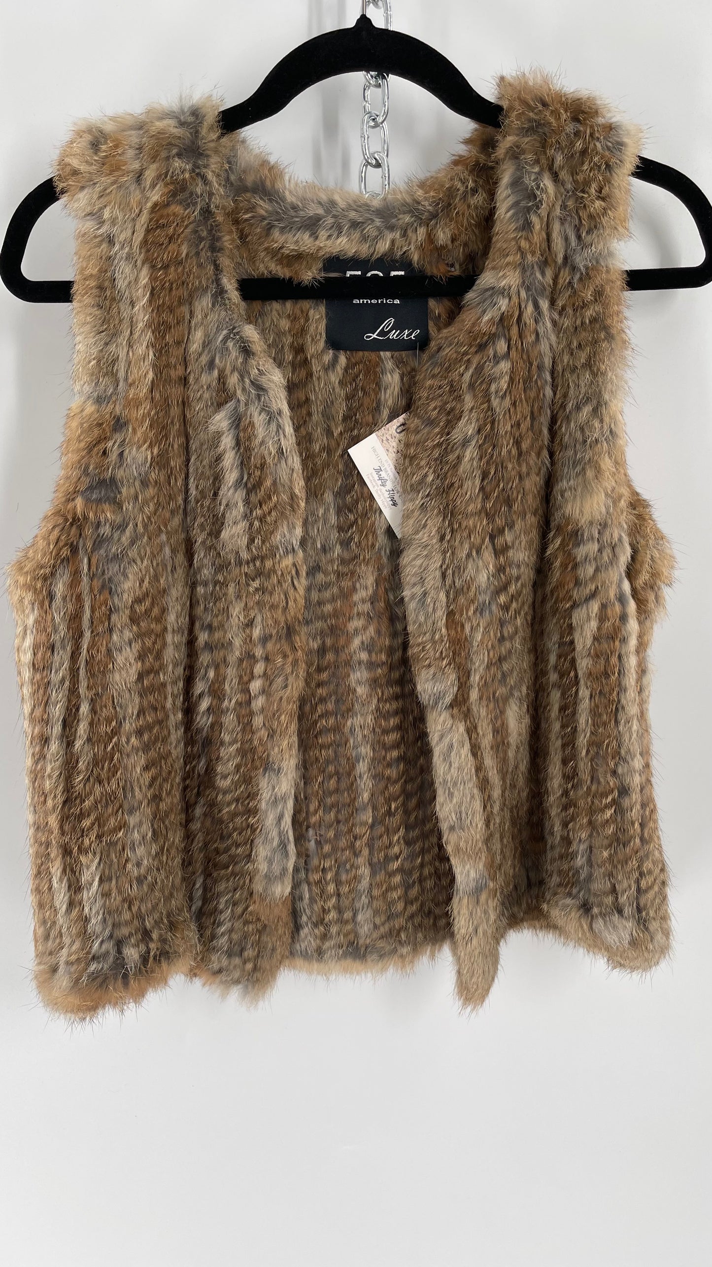 525 America Luxe Rabbit Fur Tank (S)