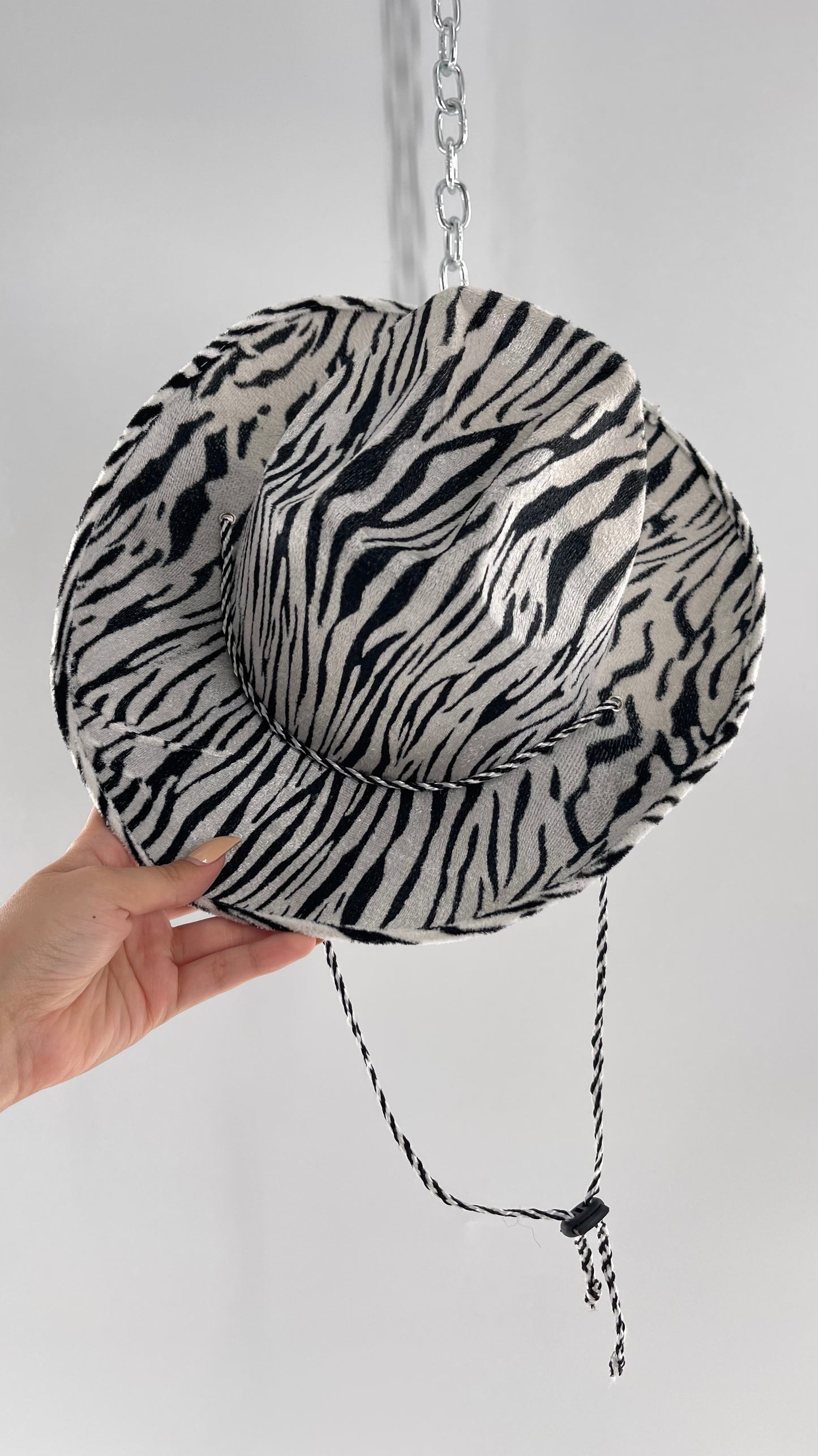 Vintage Zebra Cowboy Hat