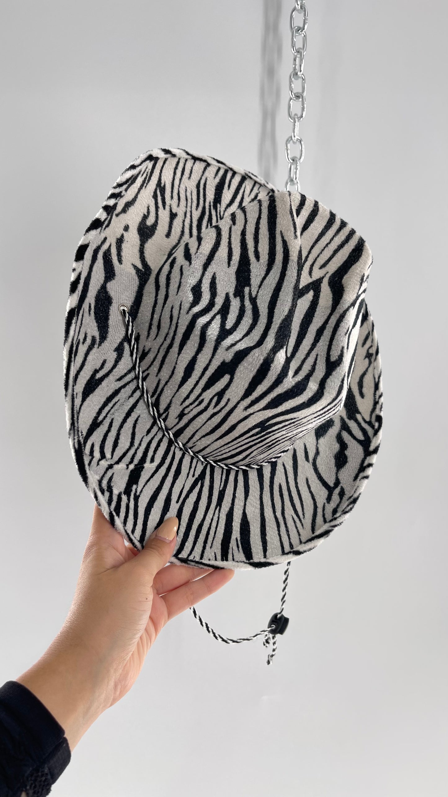 Vintage Zebra Cowboy Hat
