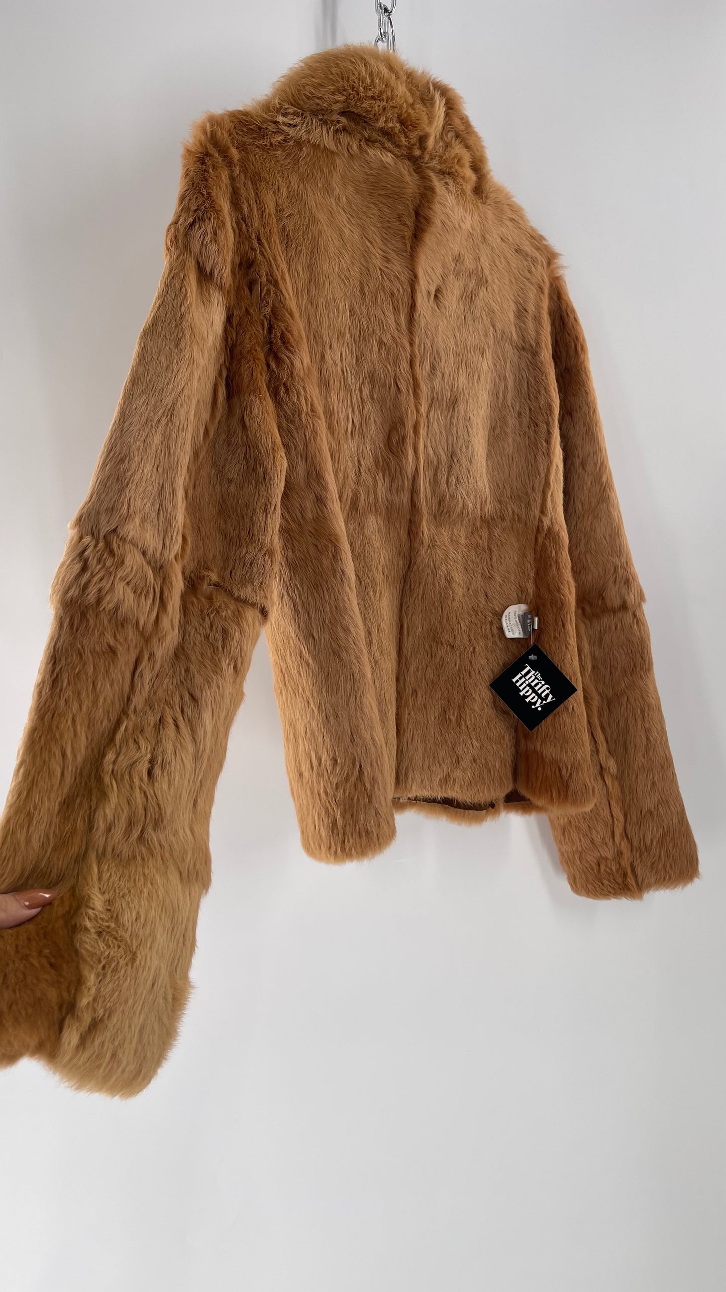 RARE Vintage The Bomb Boogie  Woman Department *Reversible Romanian Fur Jacket (XL)