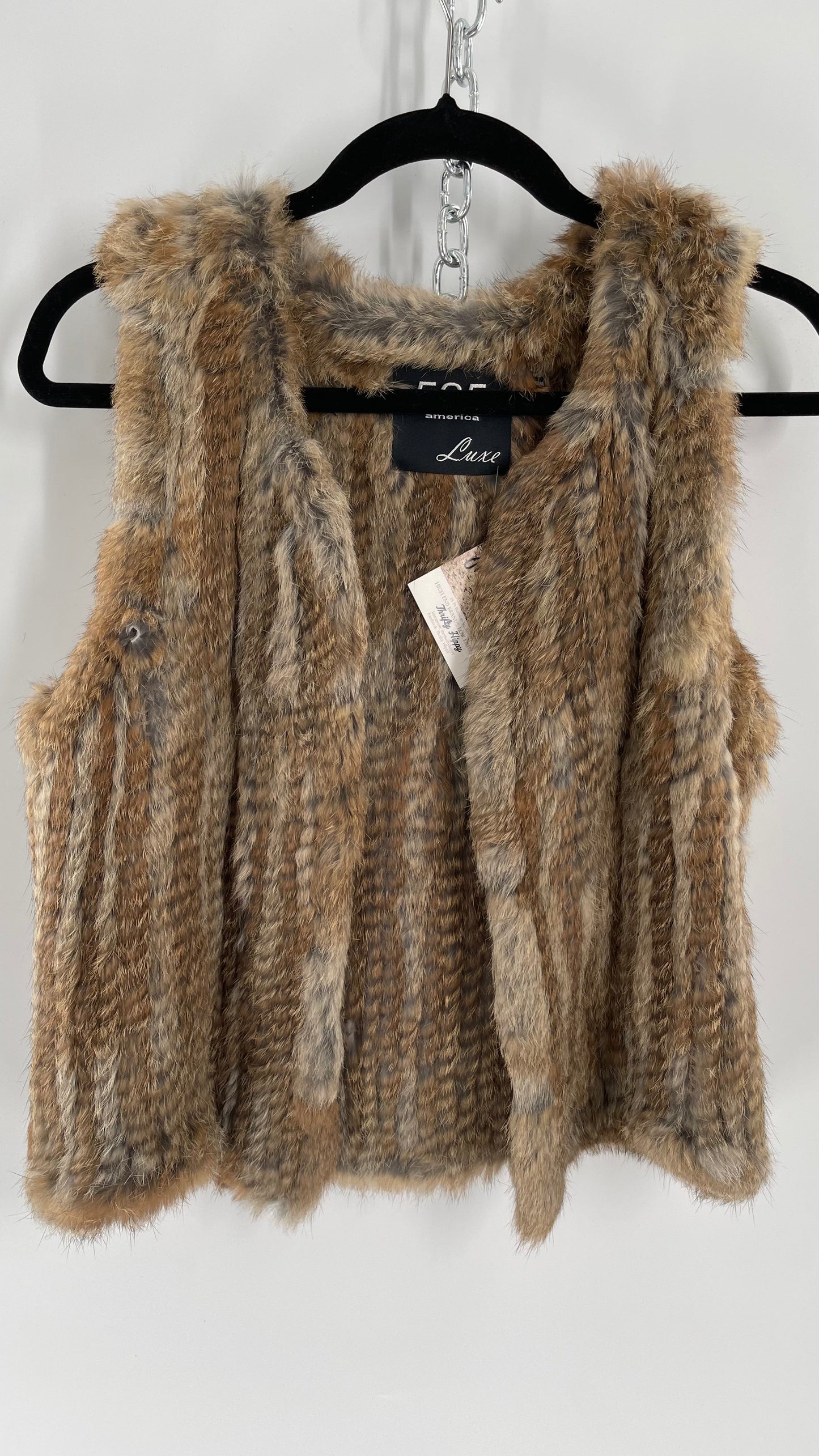 525 America Luxe Rabbit Fur Tank (S)