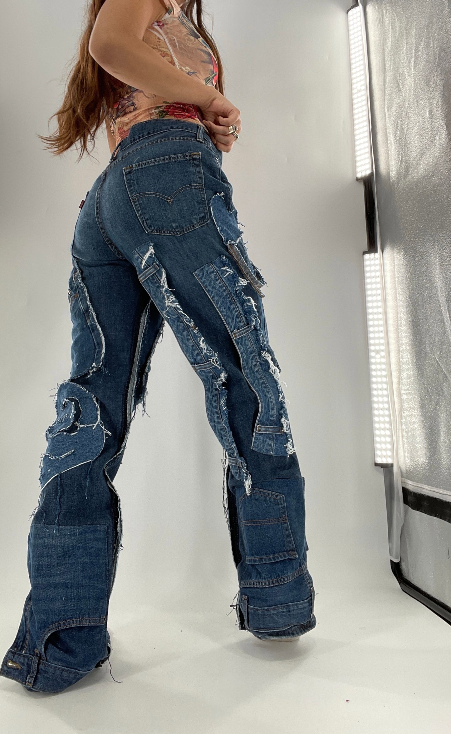 Custom - Handmade Denim Patchwork Reworked (32x32)