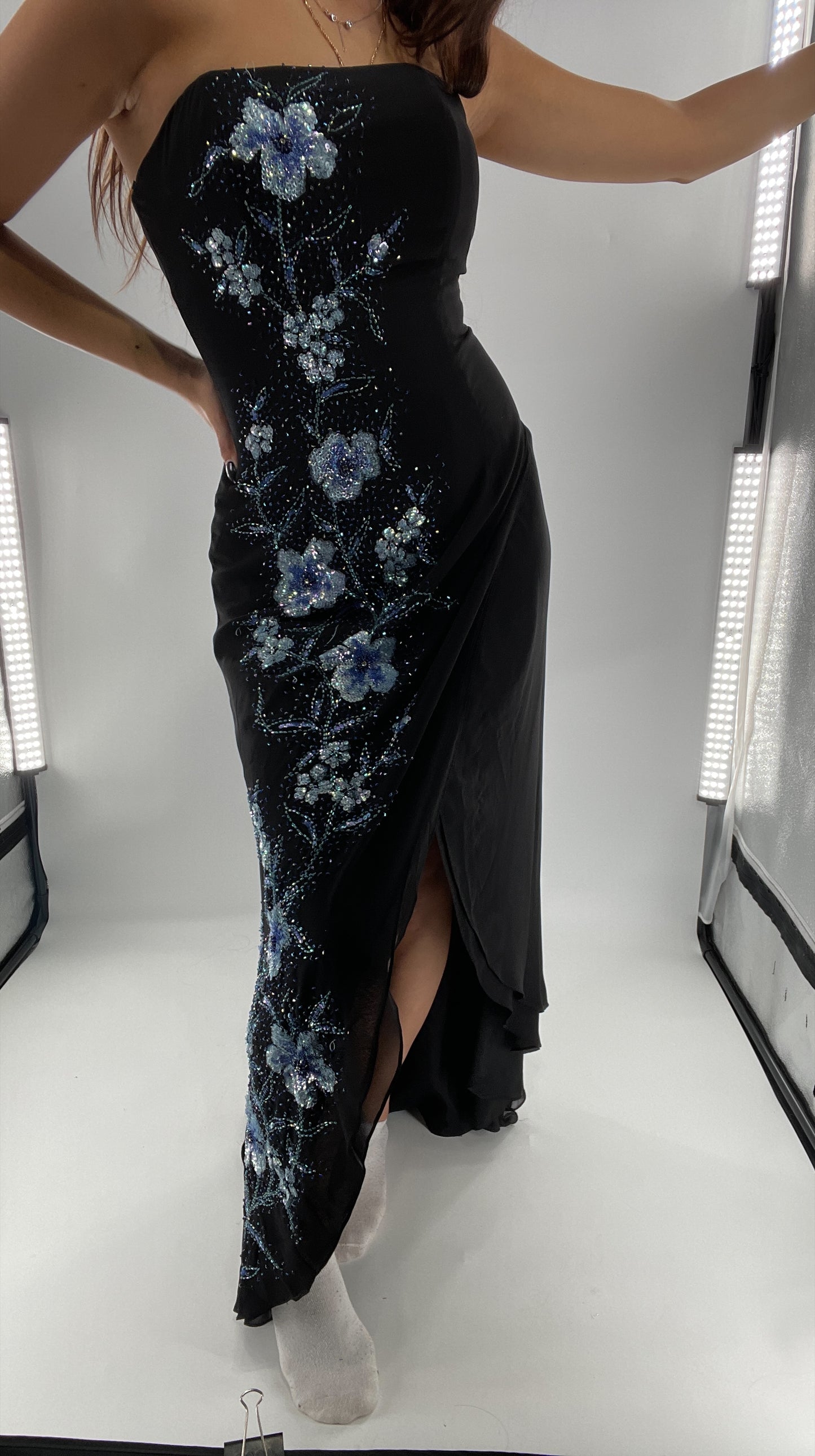 Vintage 1990s Marina Brester Beaded, Embroidered Floor Length (2)