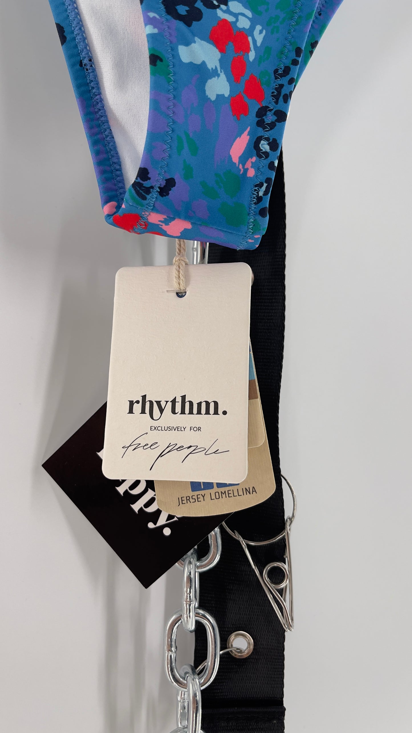 RHYTHM. Blue Mombasa Xanadu 82% Recycled Bikini Bottom (S)