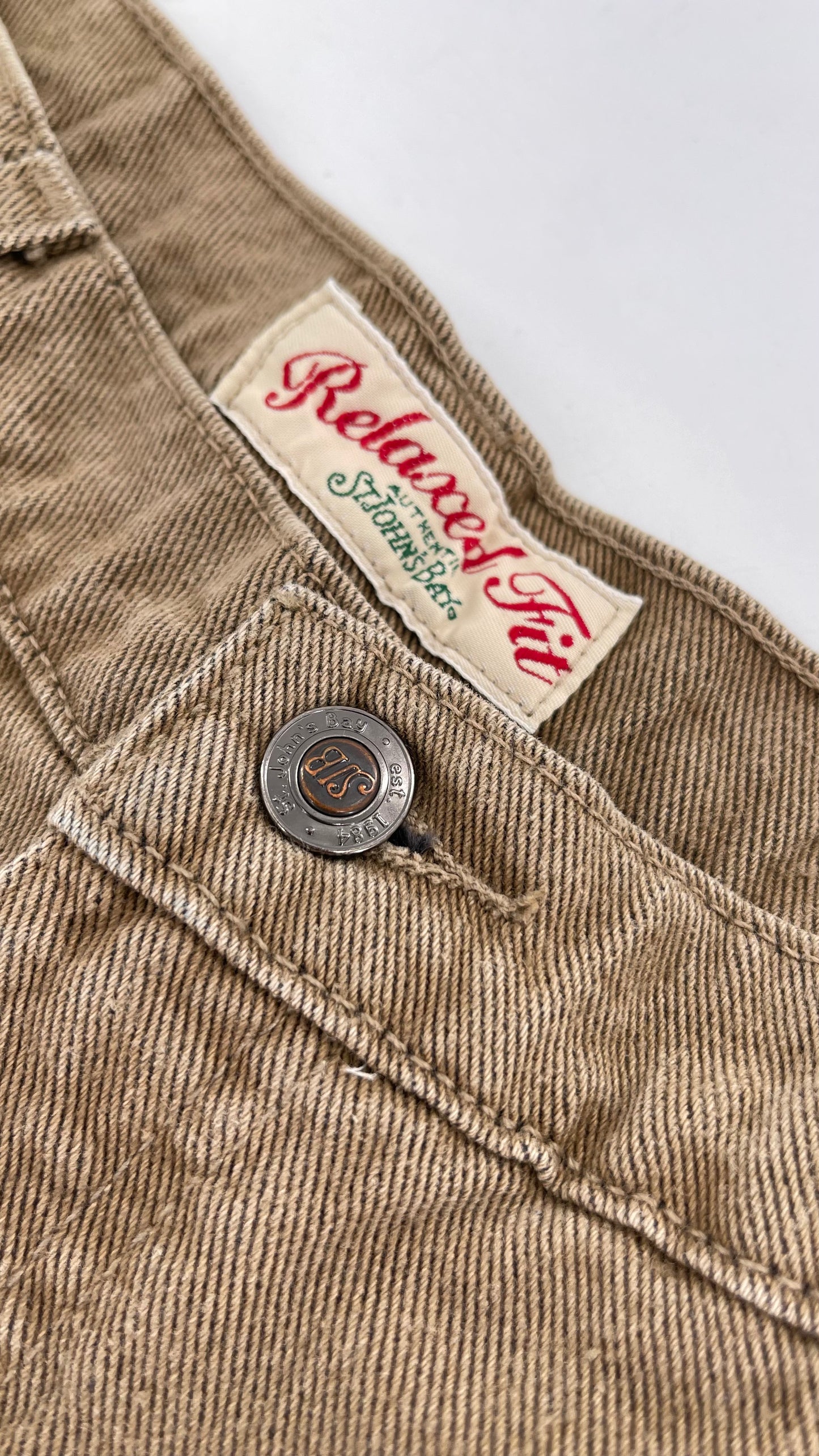 Saint Johns Bay Deadstock Vintage Jeans Brown (Size 16)