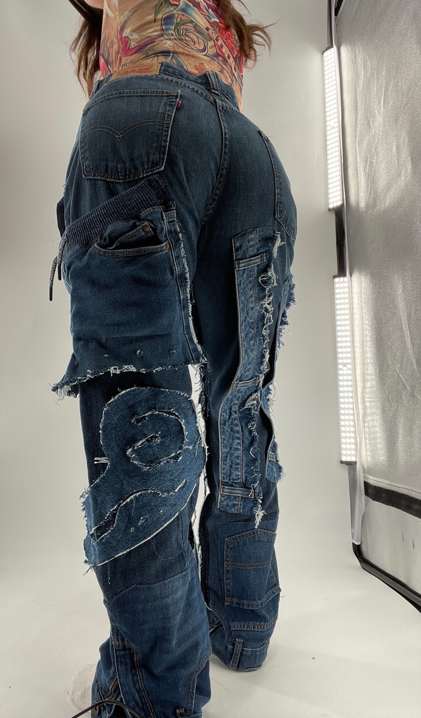 Custom - Handmade Denim Patchwork Reworked (32x32)