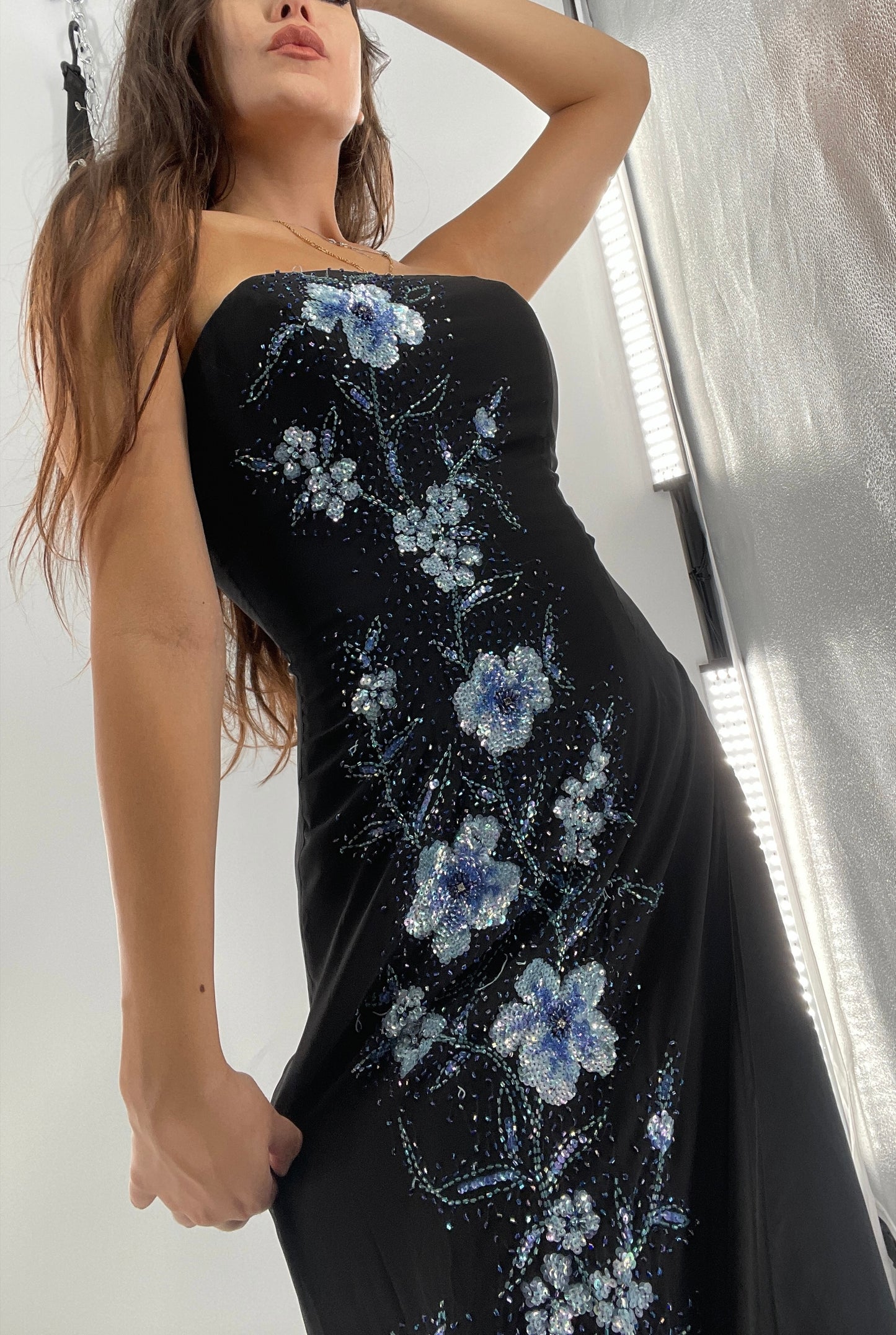 Vintage 1990s Marina Brester Beaded, Embroidered Floor Length (2)