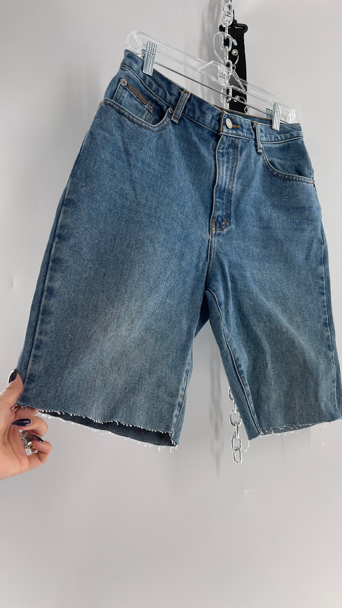 Vintage Calvin Klein Medium Wash Denim Bermudas (32/10)